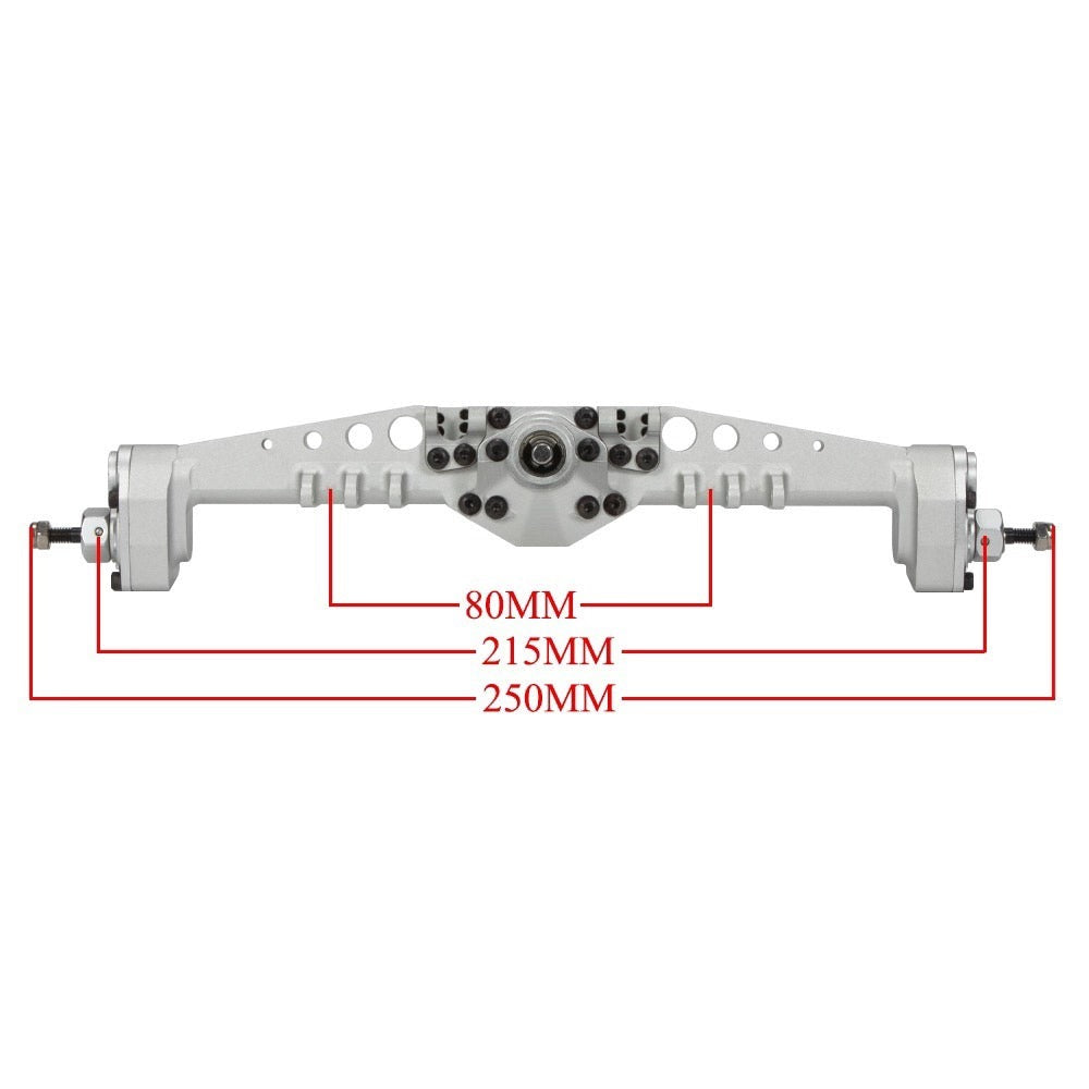 Capra 1/10 pipe frame climbing car aluminum alloy CNC integrated partial egg door axle