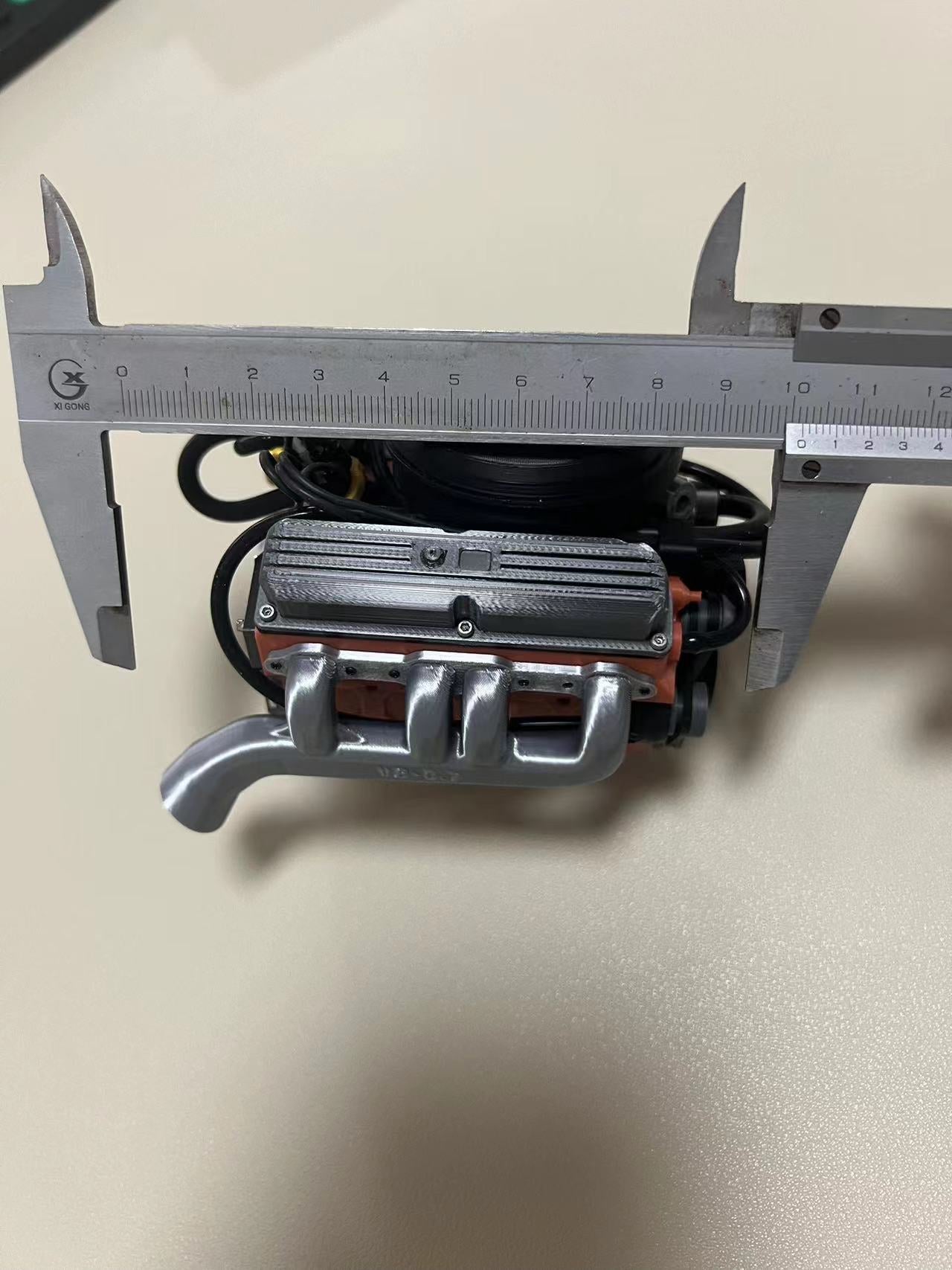 1/10 handmade simulation engine model