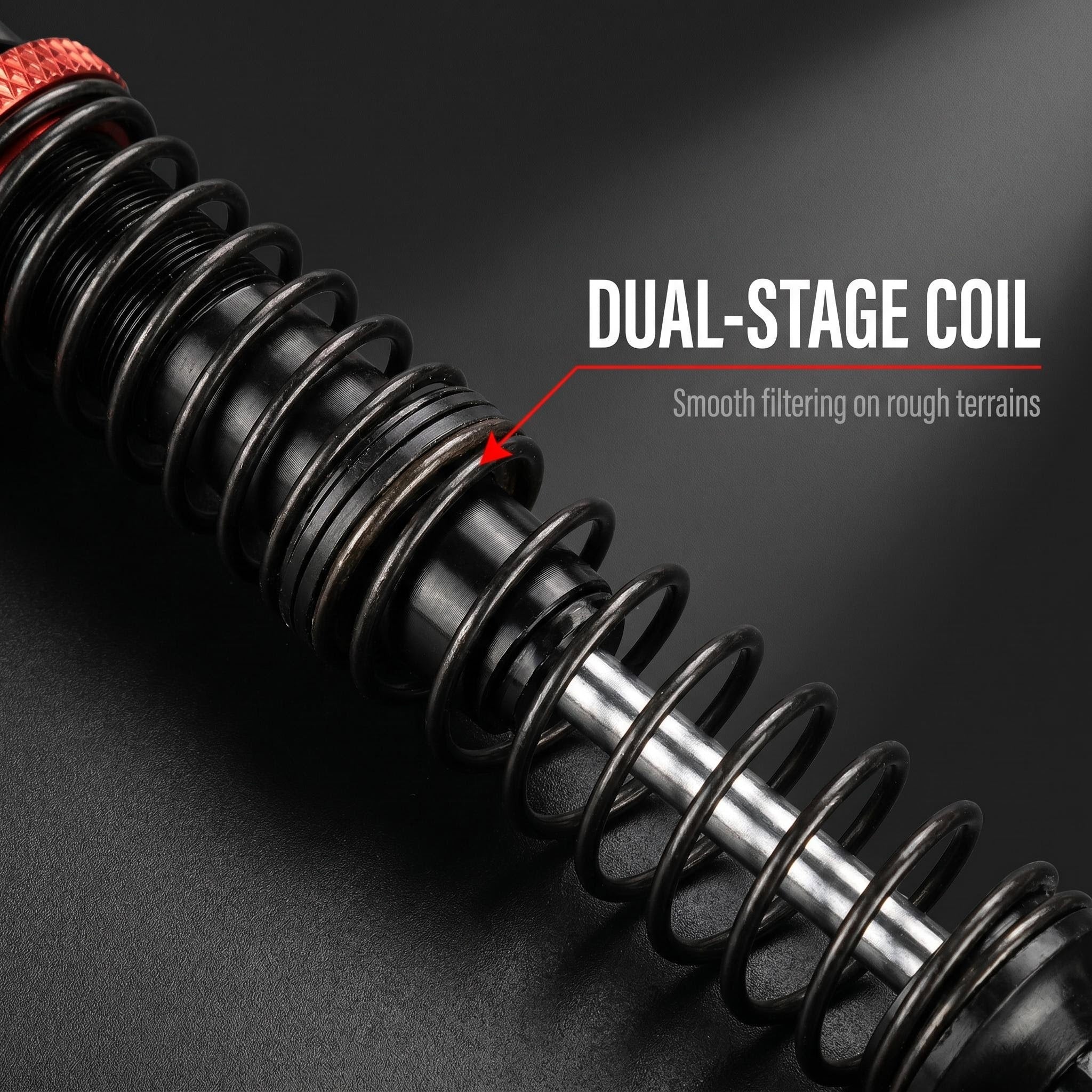 1/10 RC climbing car SCX10 TRX4 true negative pressure shock absorber full metal adjustable shock absorber