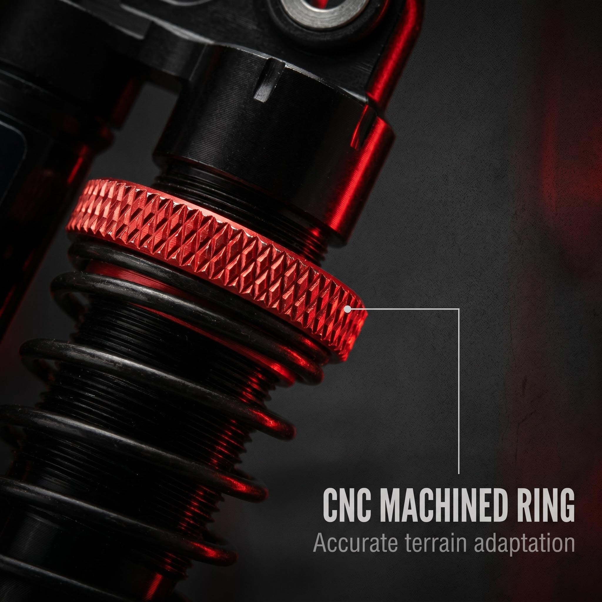 1/10 RC climbing car SCX10 TRX4 true negative pressure shock absorber full metal adjustable shock absorber