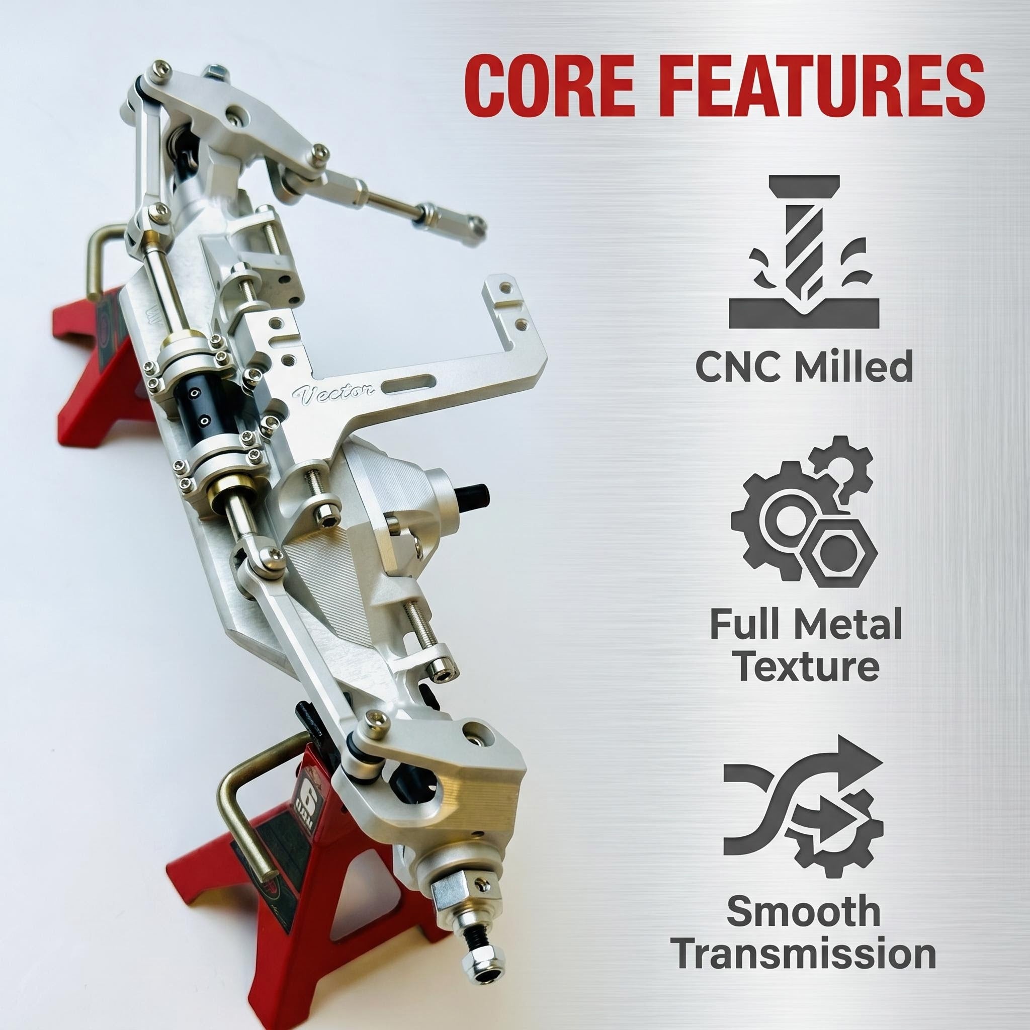 H10 climbing car axle cnc aluminum alloy metal axle