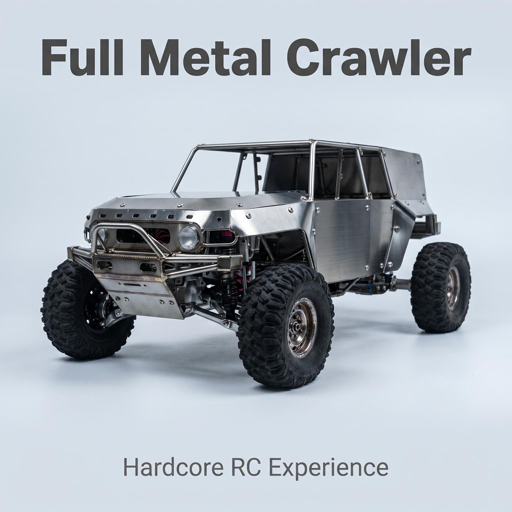 Handcrafted all-metal roll cage for FJ Cruiser, fully customized for the entire vehicle.