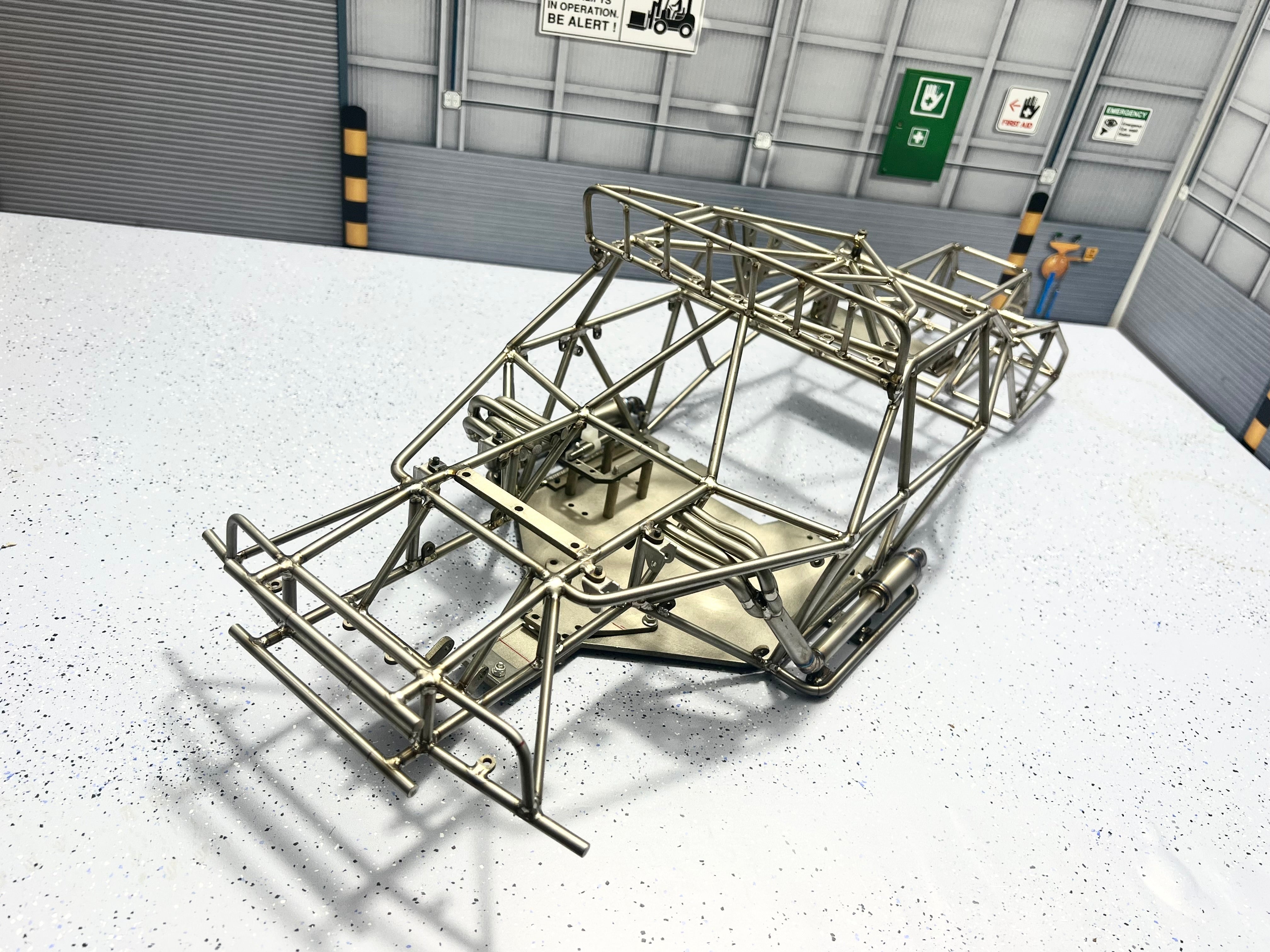 Titanium alloy metal ,losi baja rey 2.0 cage/yeti chassis model cage