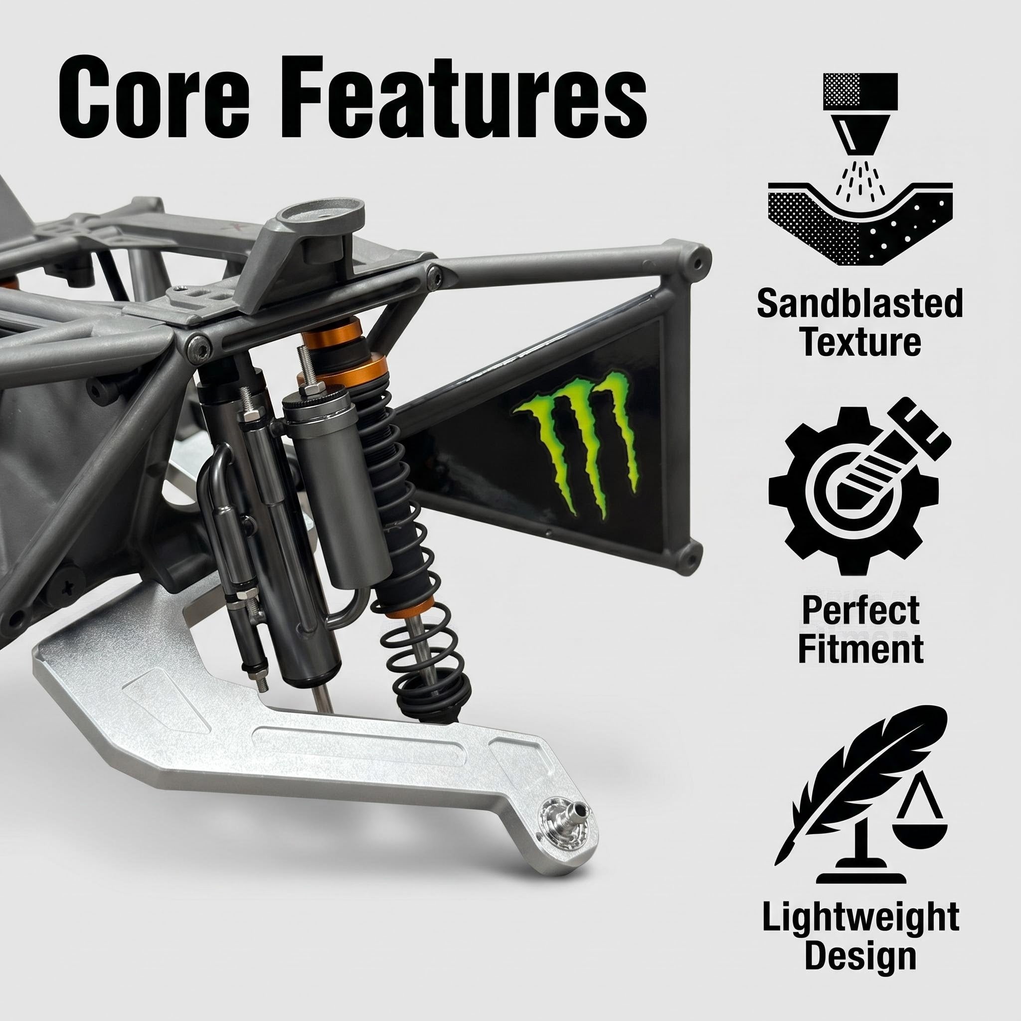 UDR CNC machining aluminum alloy metal front swing arm modification