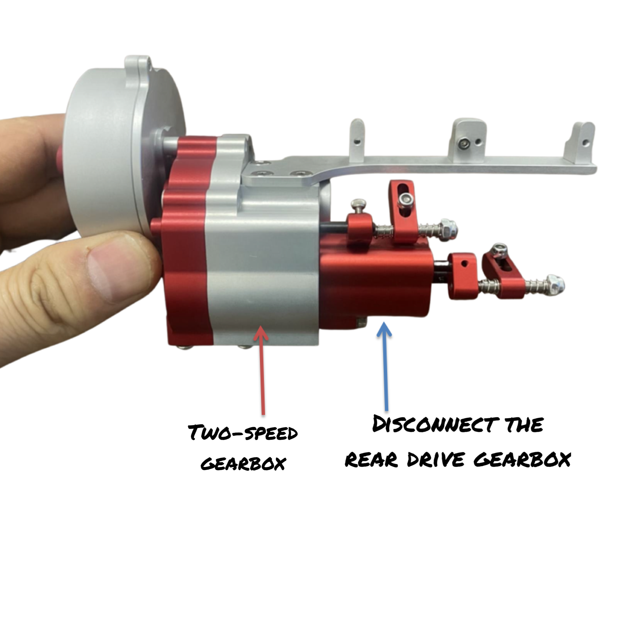 Climbing car full metal two-speed gearbox plus disconnect rear drive gearbox(part)