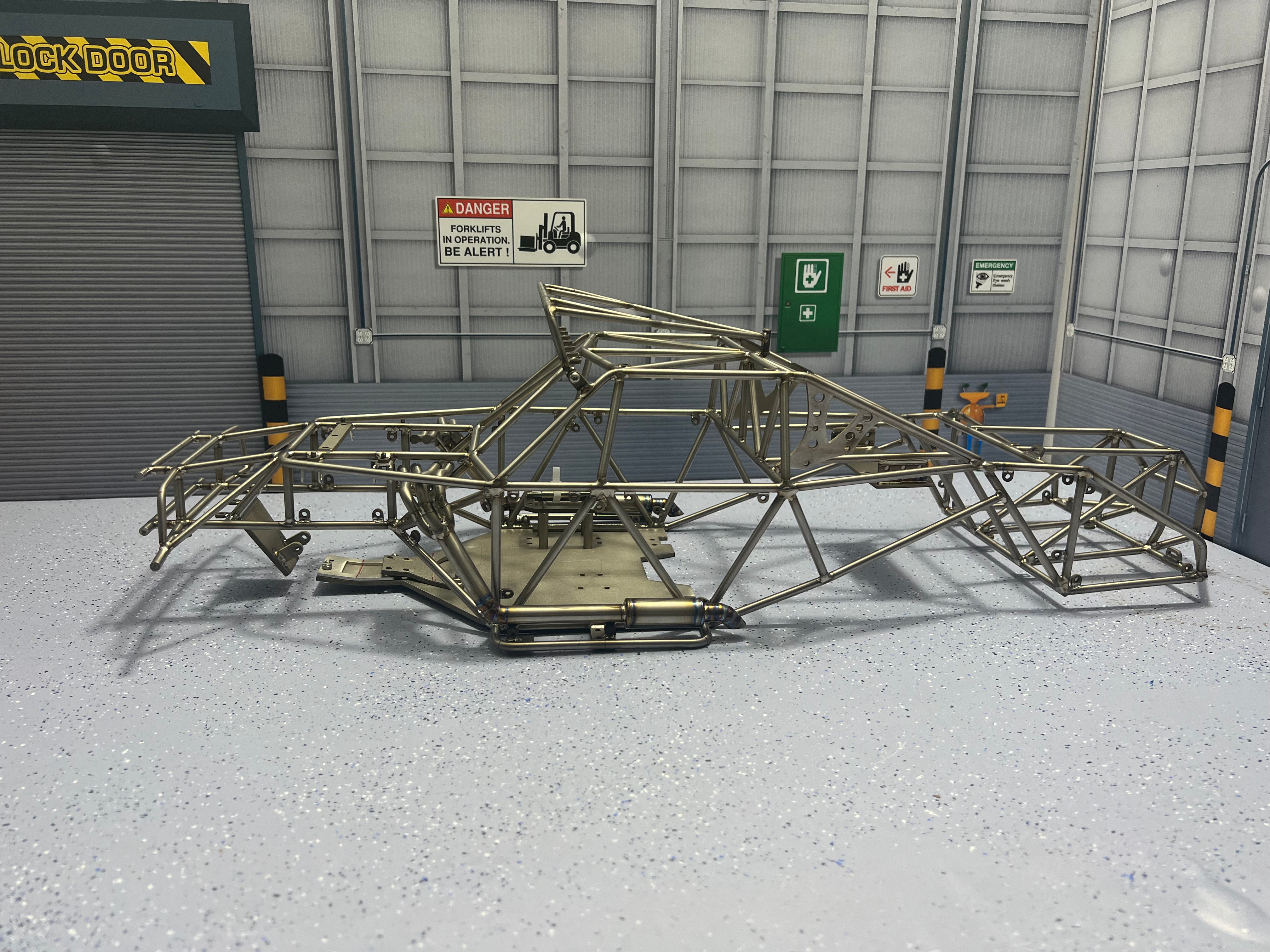 Titanium alloy metal pipe rack baja cage