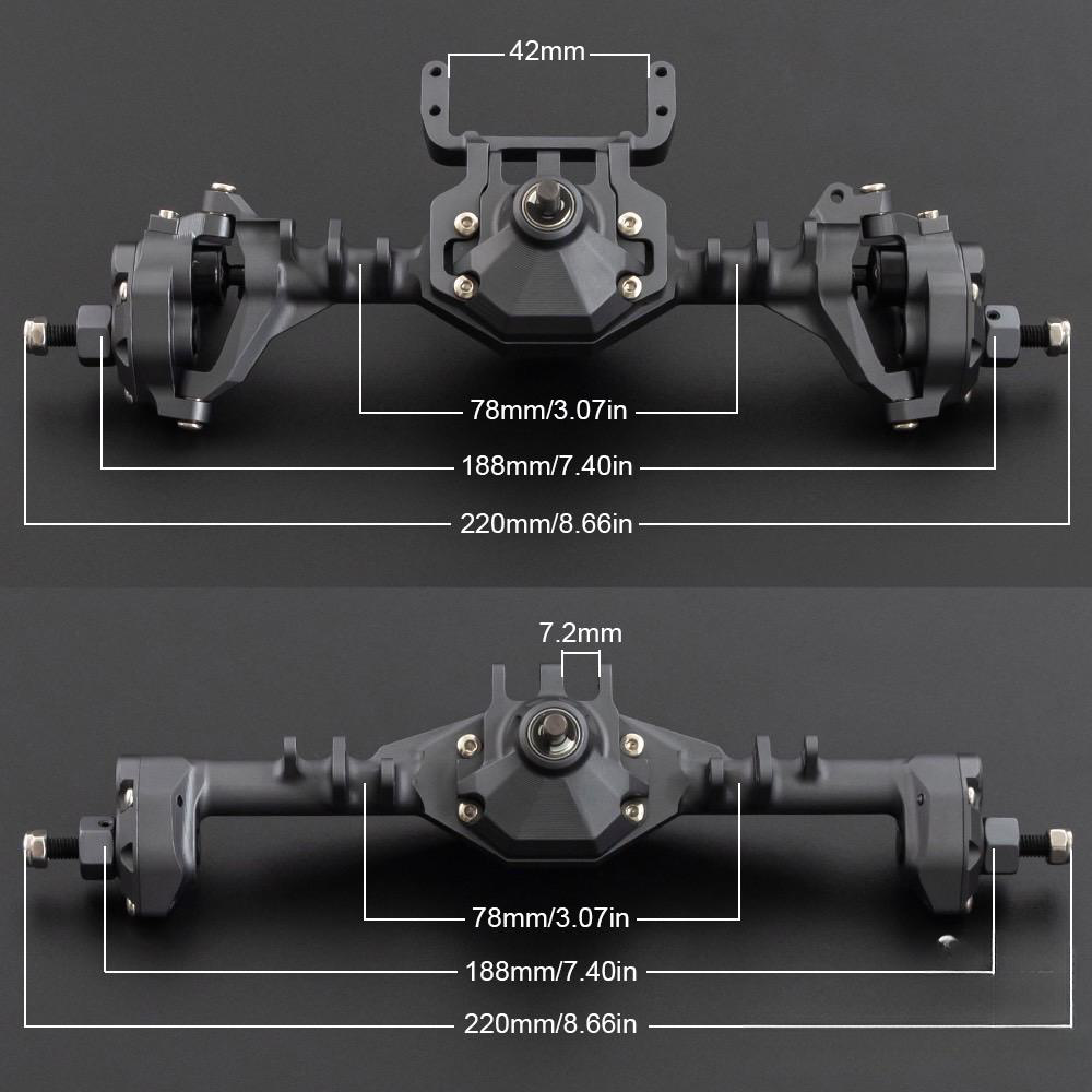 1/10 front and rear axles