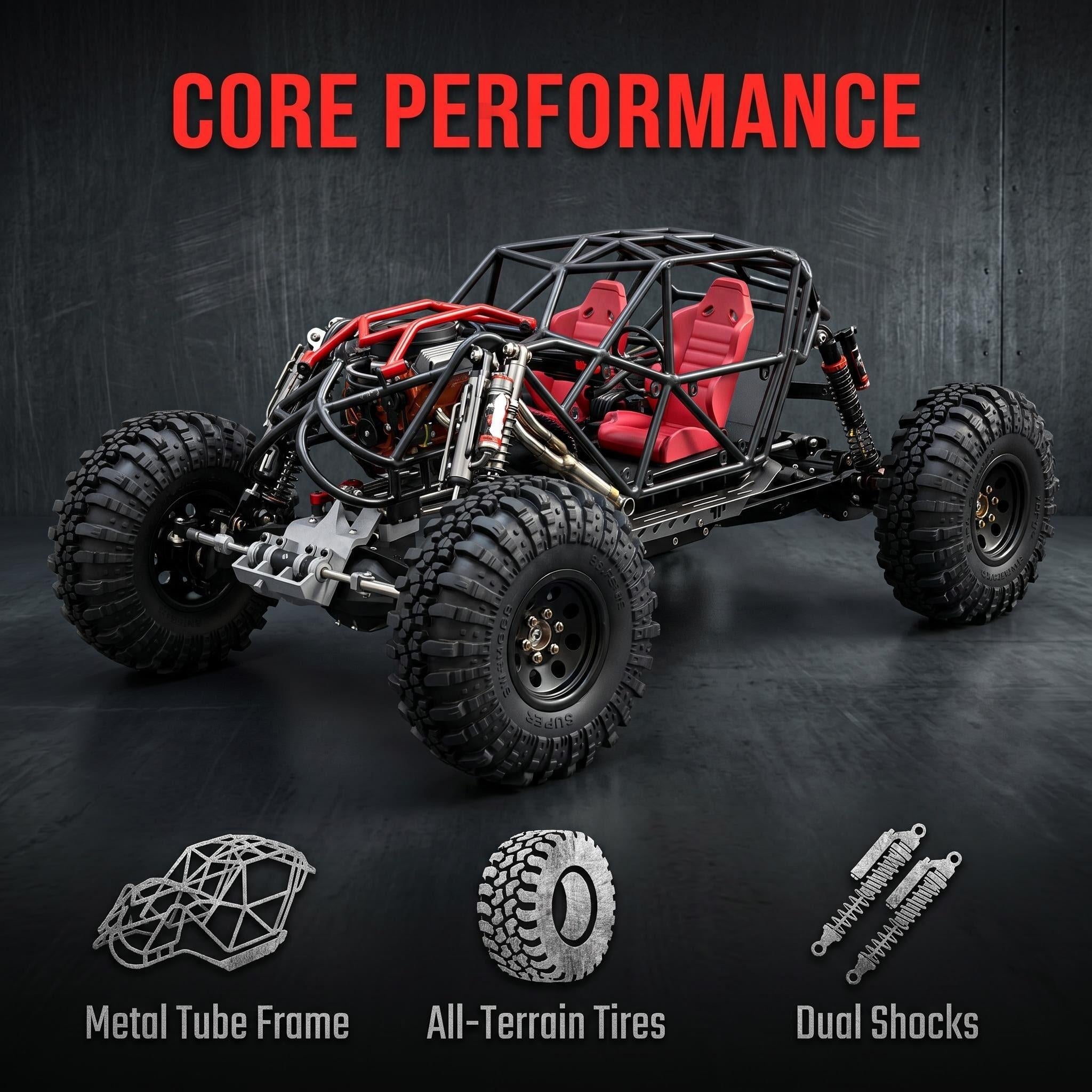 ROCK BUGGY Truck custom titanium alloy metal cage