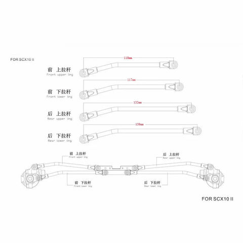 1/10 capra rock buggy titanium alloy metal cage