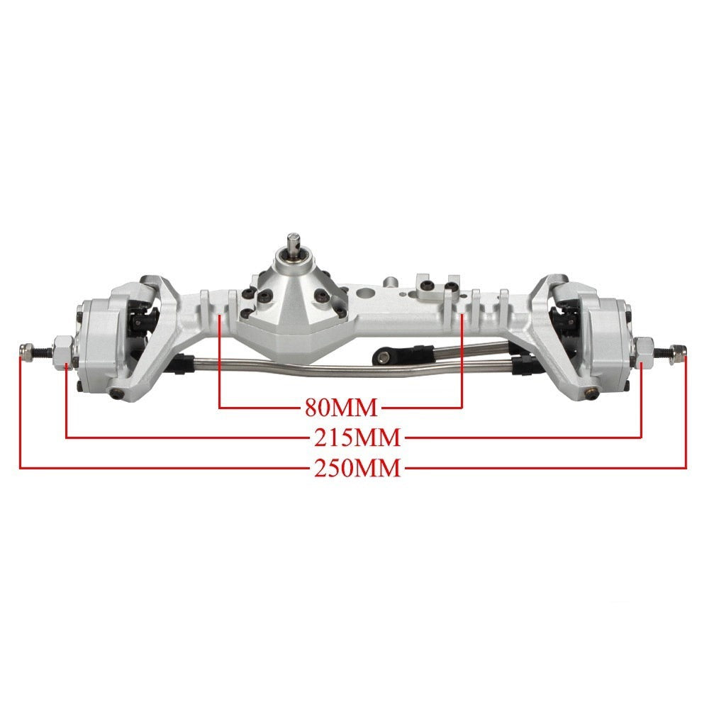 Capra 1/10 pipe frame climbing car aluminum alloy CNC integrated partial egg door axle