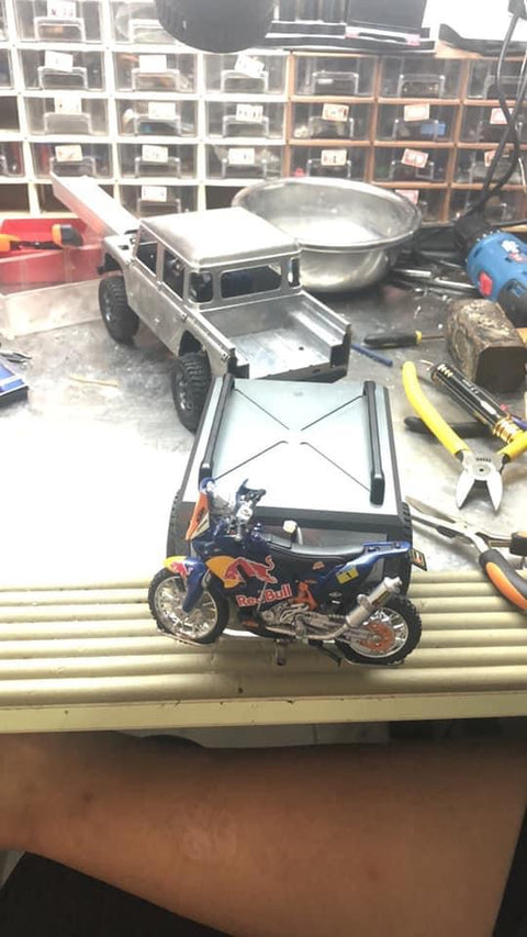 1/18, 1/10 motorcycle stainless steel metal rear bracket customization
