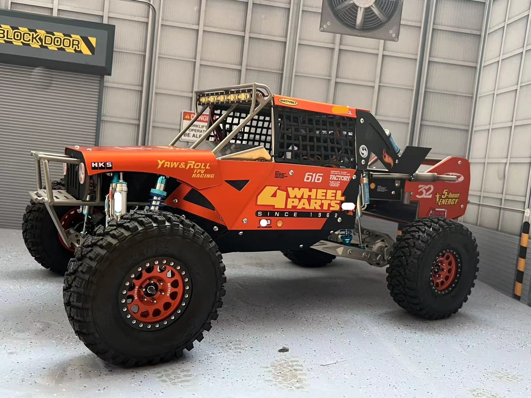 Orange 1/10 ultra4 titanium cage