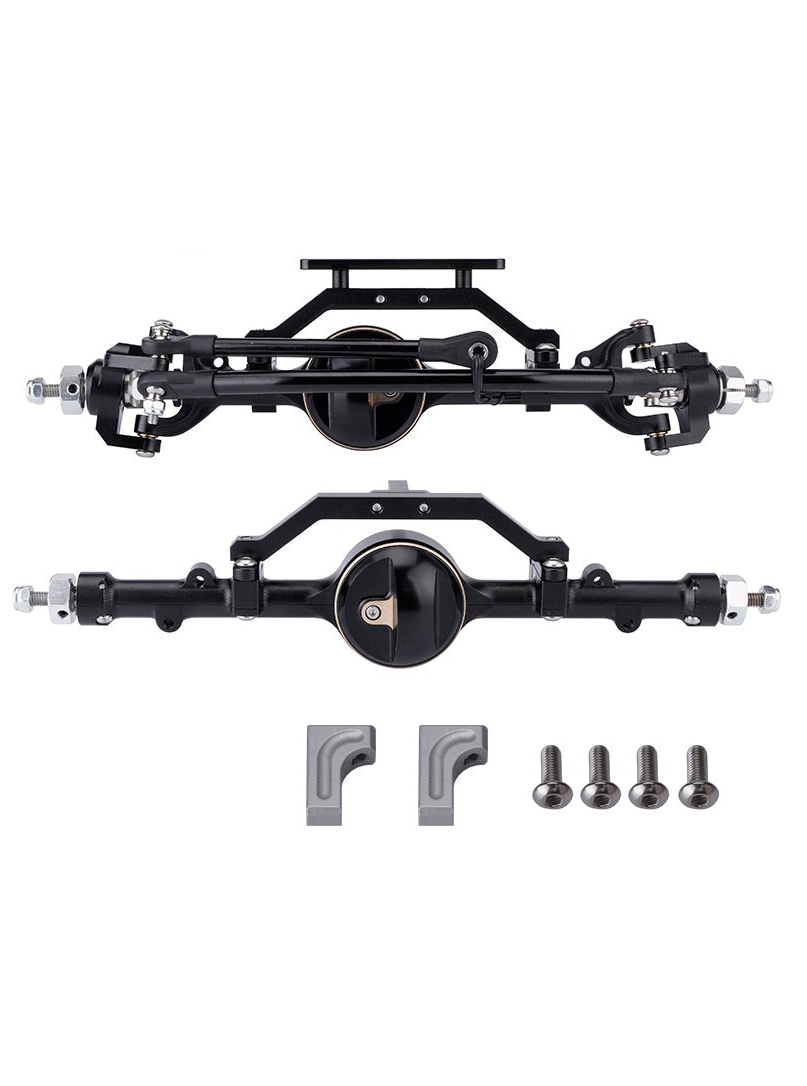 1/10 RC climbing car accessories metal front and rear axle assembly without differential