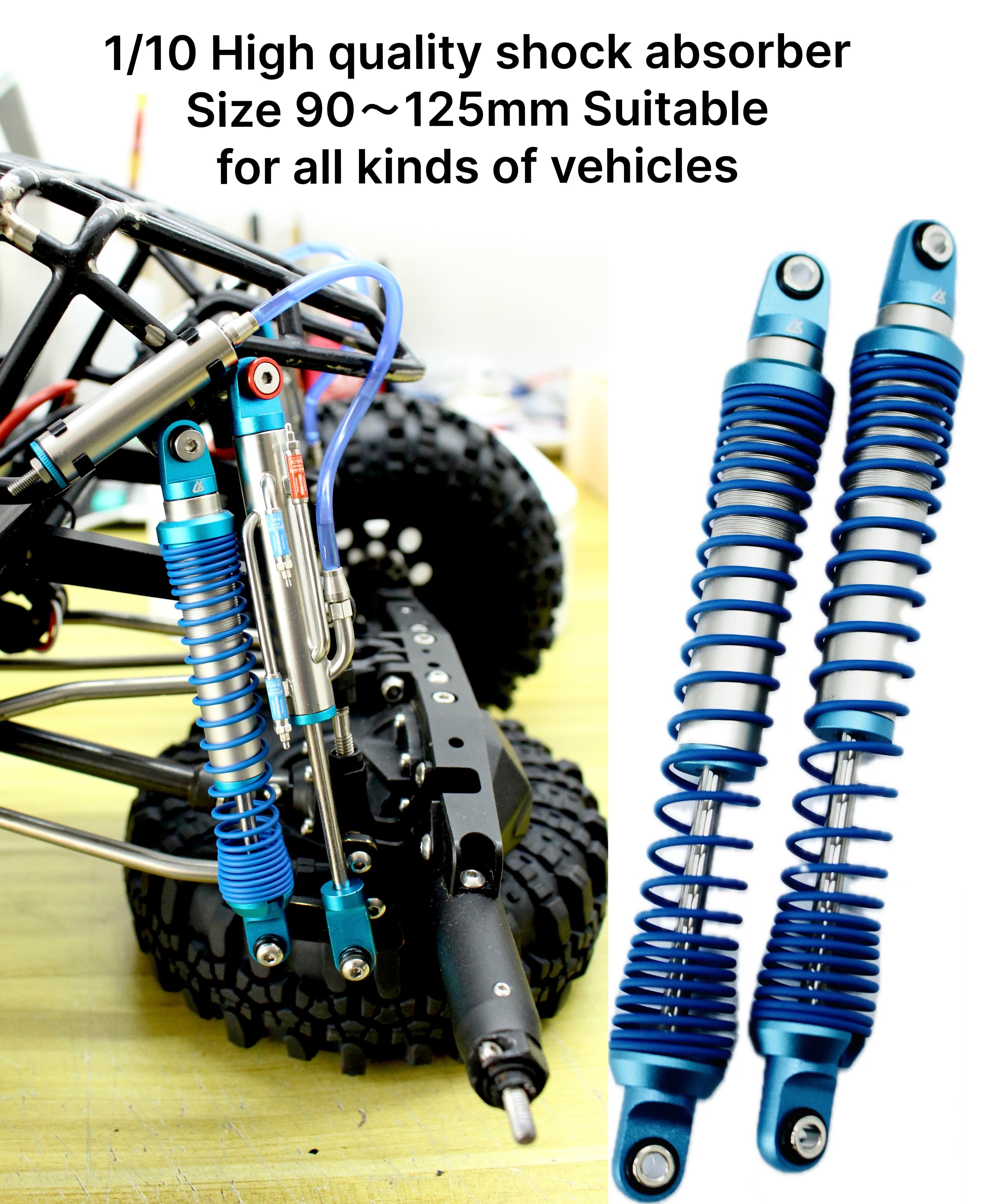 1/10 Metal Hydraulic Shock Absorber 90mm~125mm