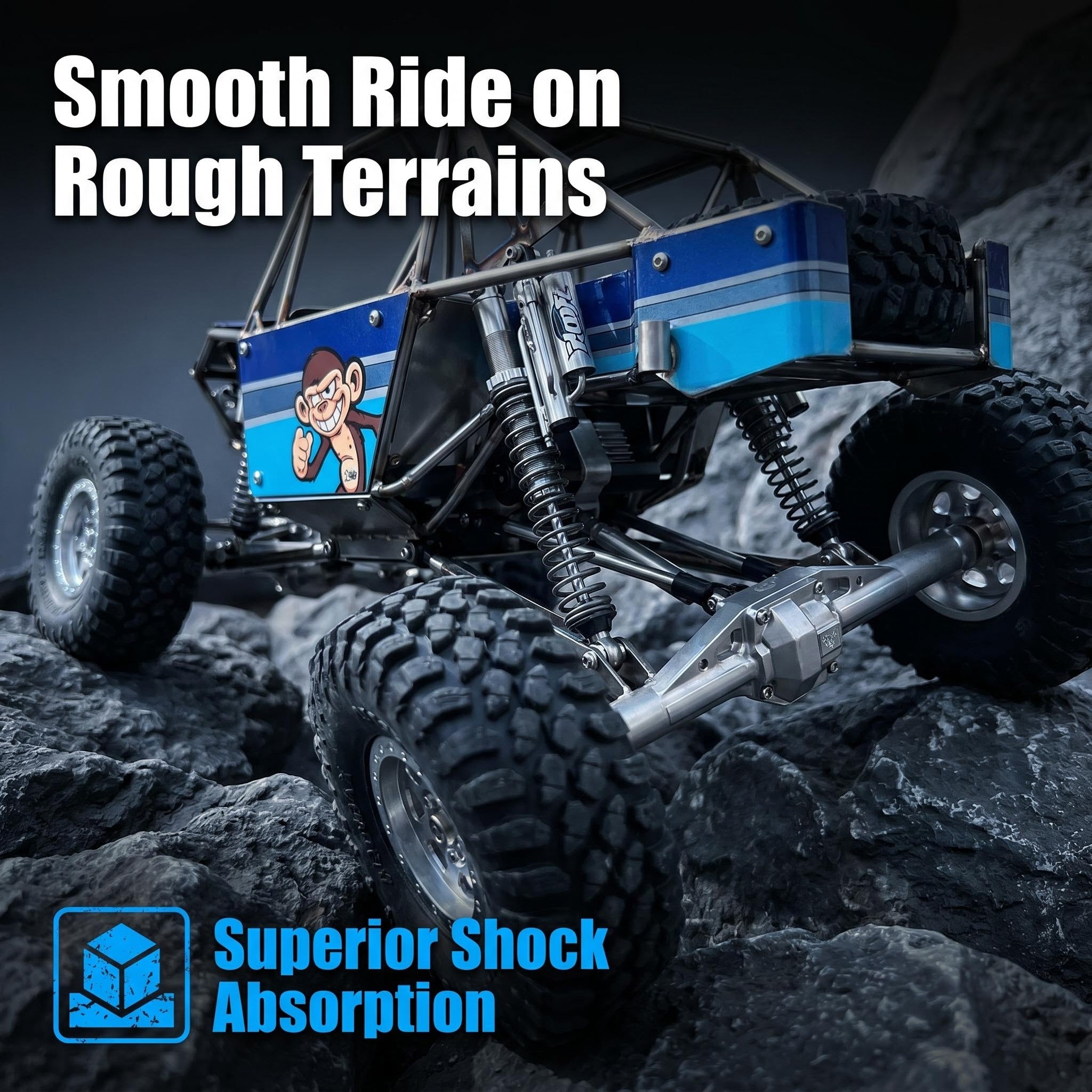 Remote Control Climbing Car Stainless Steel Memory Shock Absorber