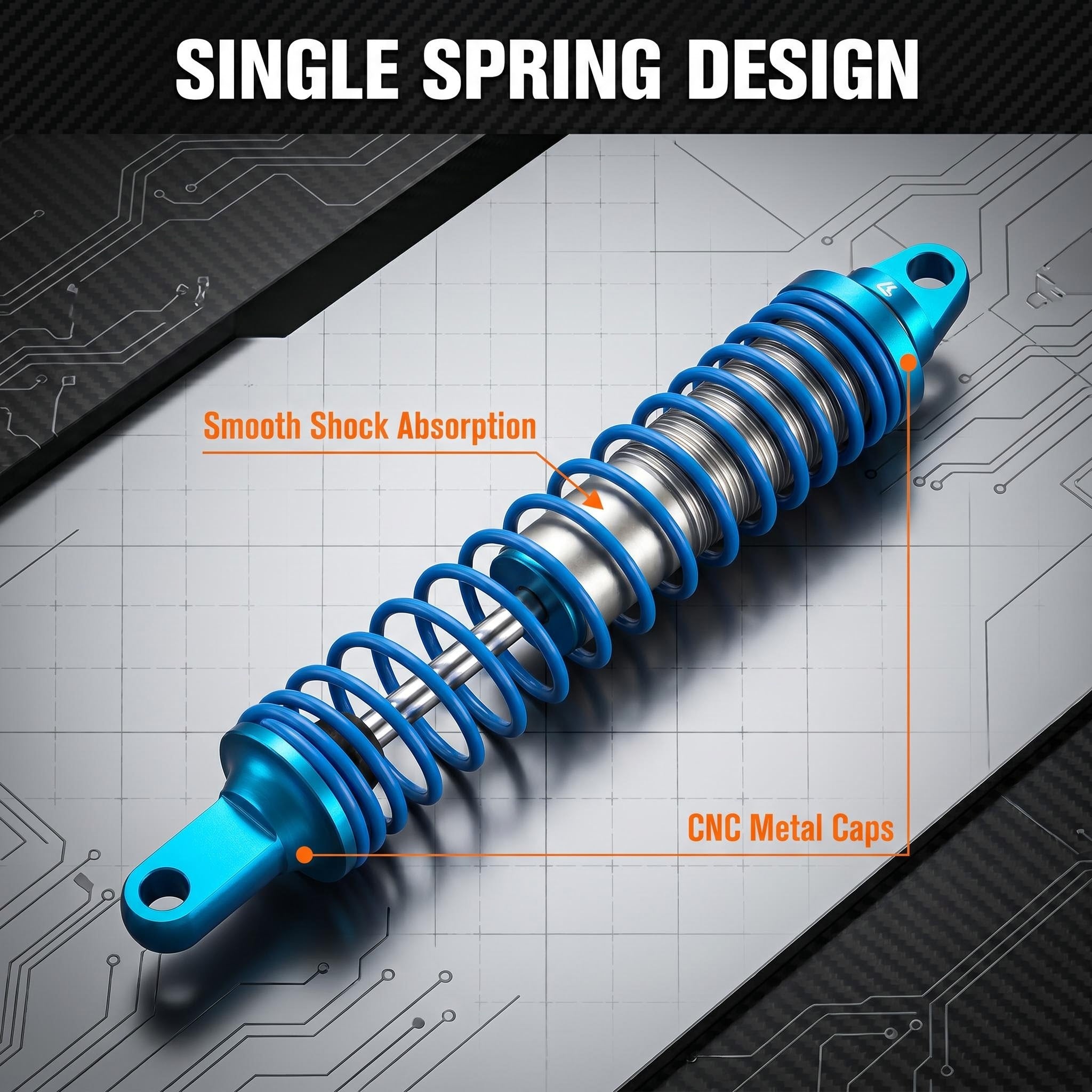 1/7UDR  135mm，140mm, 145,mm metal hydraulic shock absorber