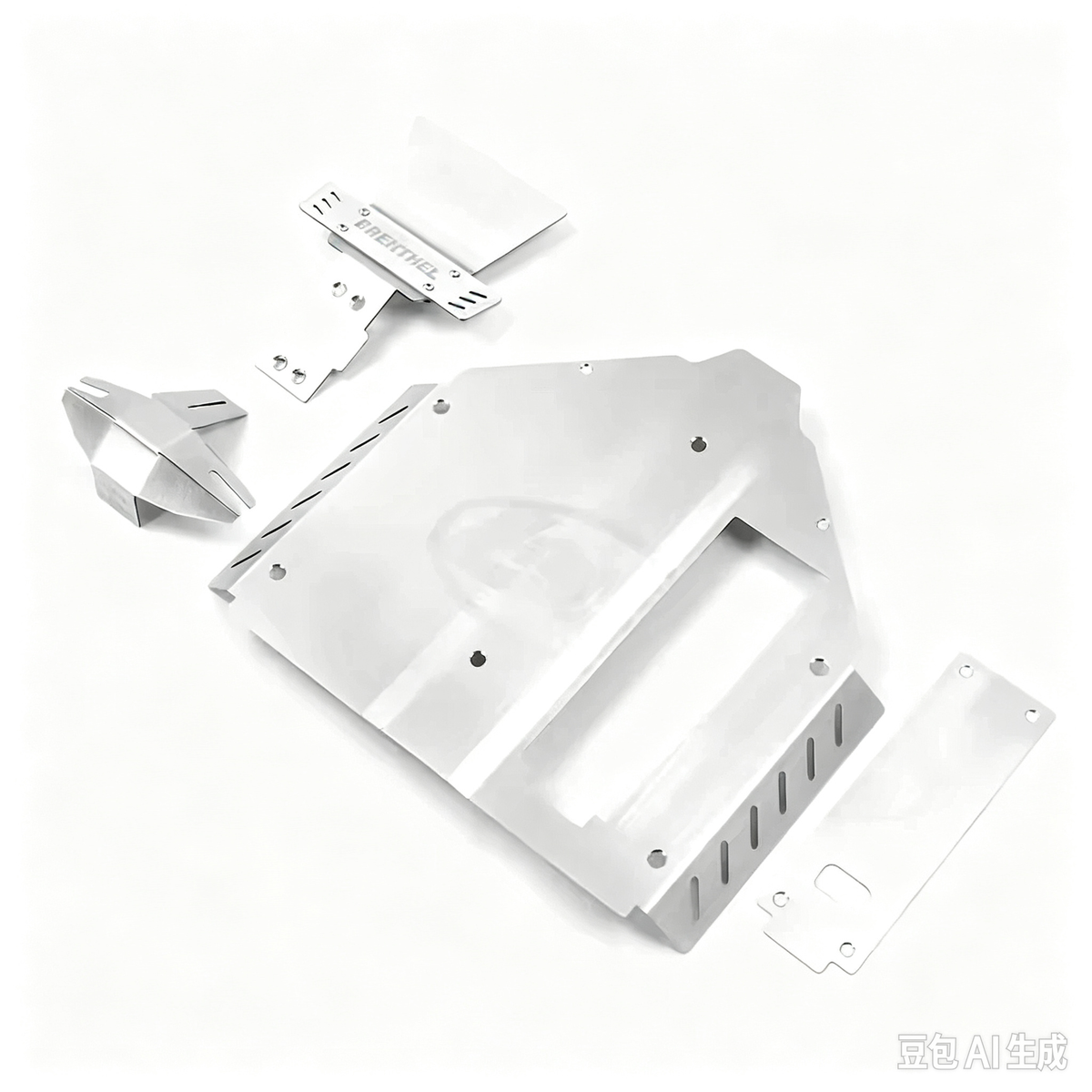 LOSI Super Baja Rey 2.0 1/6 Stainless Steel Chassis Armor / Skid Plate / Impact Guard