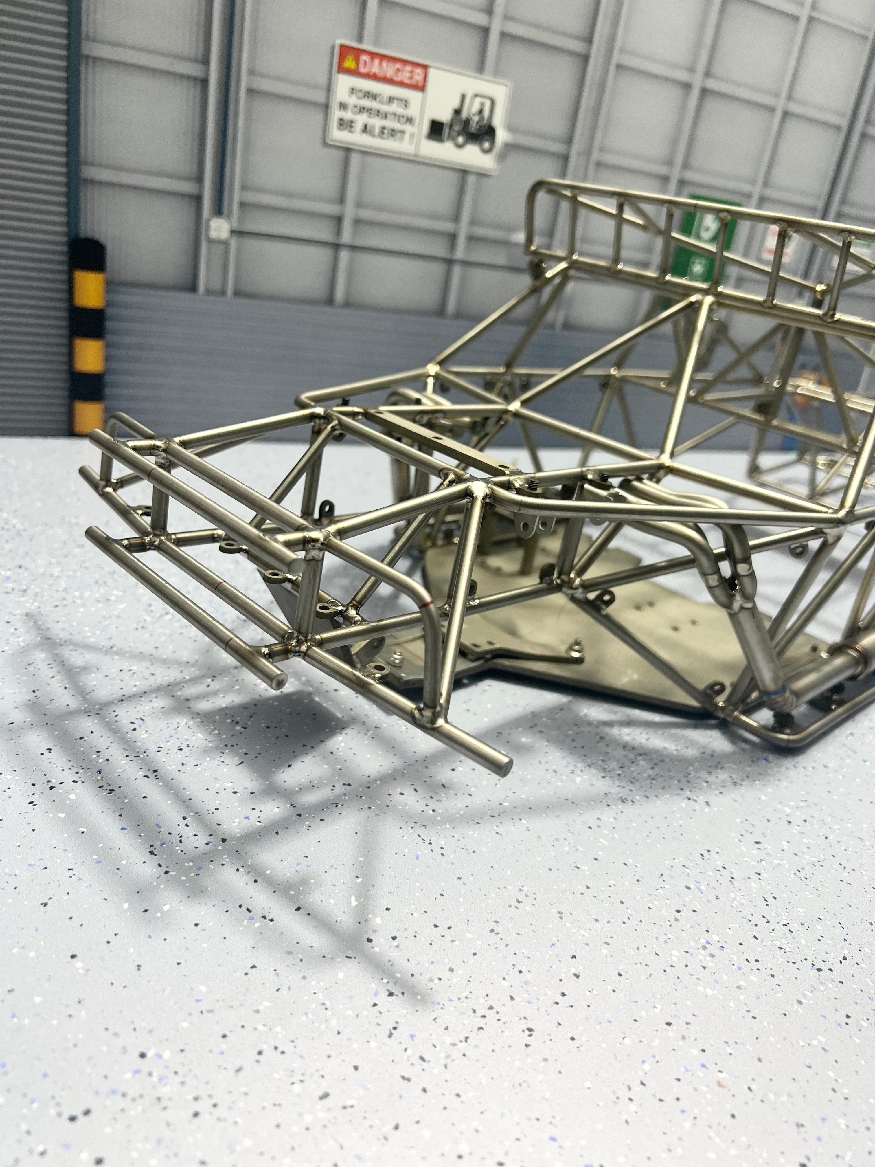 Titanium alloy metal ，losi baja rey 2.0 cage/yeti chassis model cage