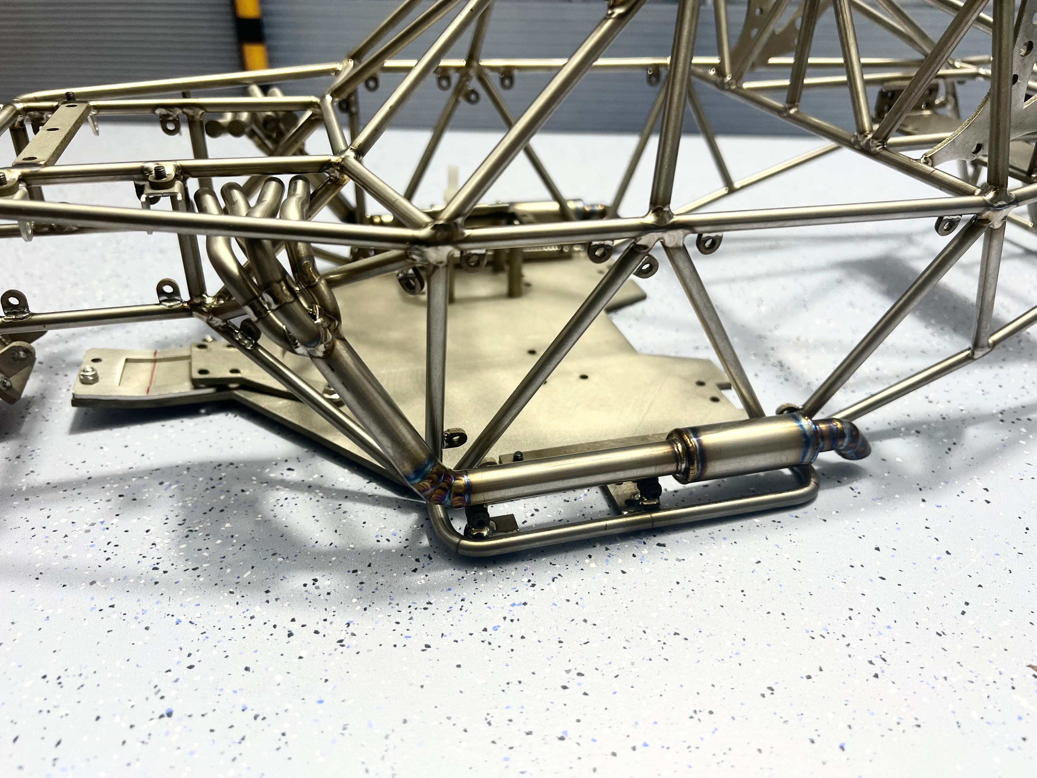 Titanium alloy metal ，losi baja rey 2.0 cage/yeti chassis model cage