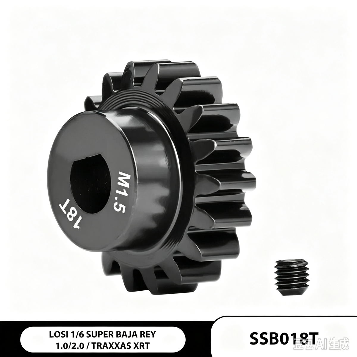 1:6 Super Baja Rey 45# Hardened Steel 18T/19T/20T Motor Pinion Gear