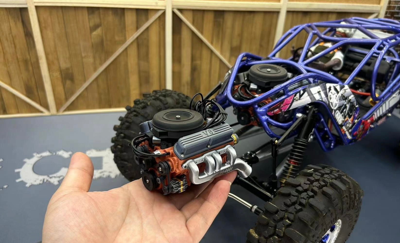 1/10 handmade simulation engine model