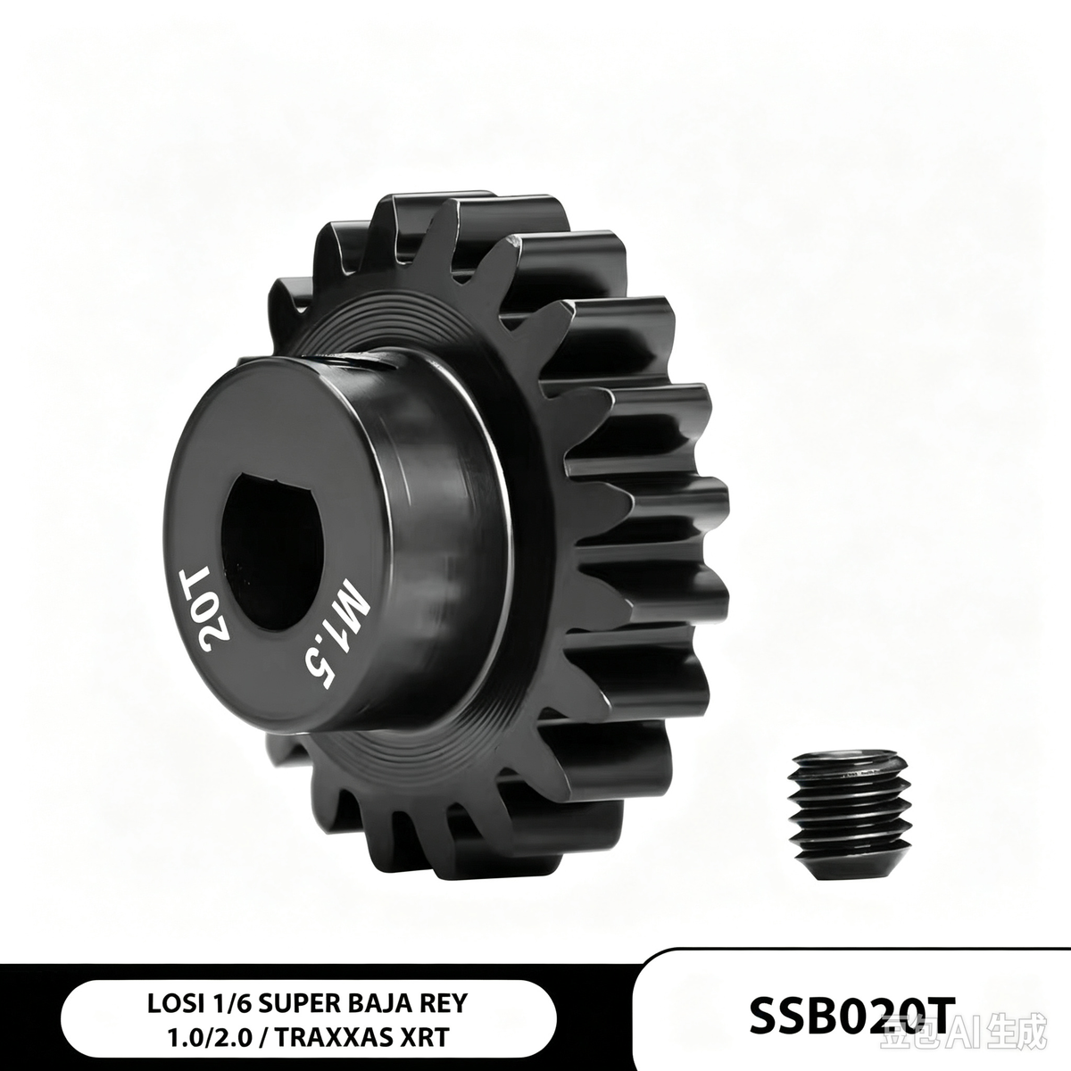1:6 Super Baja Rey 45# Hardened Steel 18T/19T/20T Motor Pinion Gear