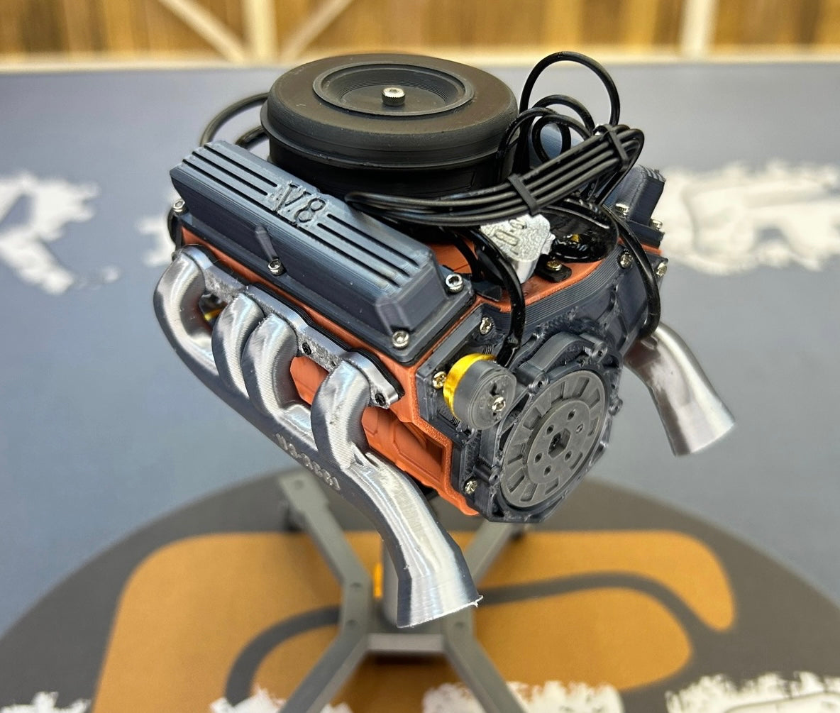 1/10 handmade simulation engine model