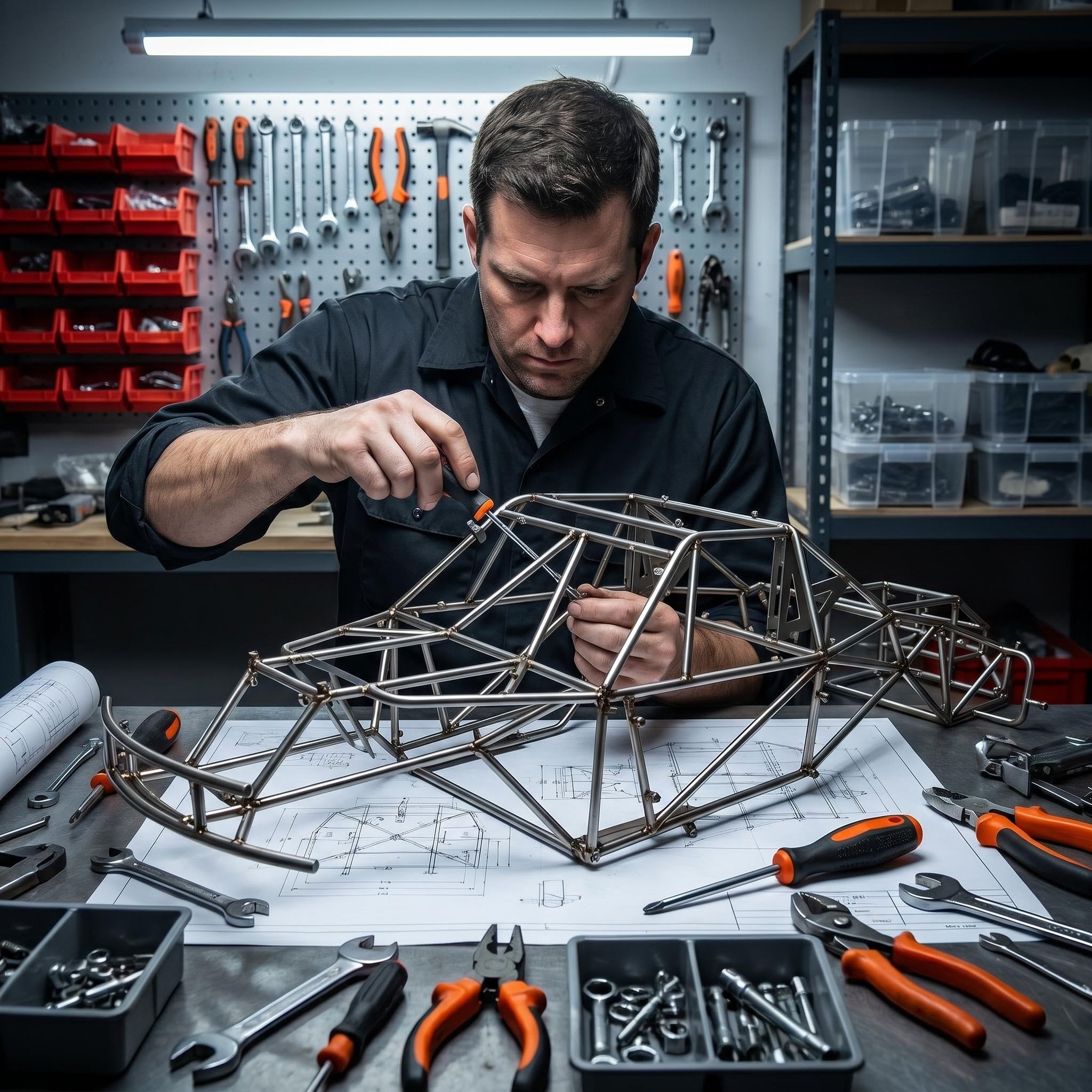 1/6 losi super baja rey titanium cage custom