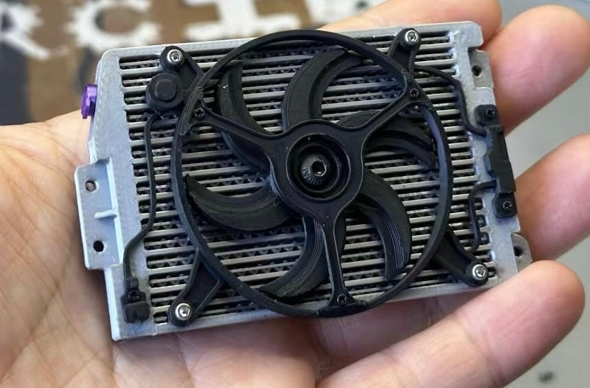 Handmade climbing car radiator