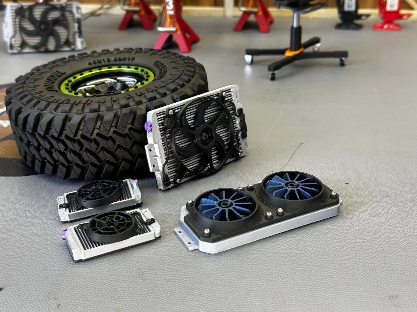 Handmade climbing car radiator