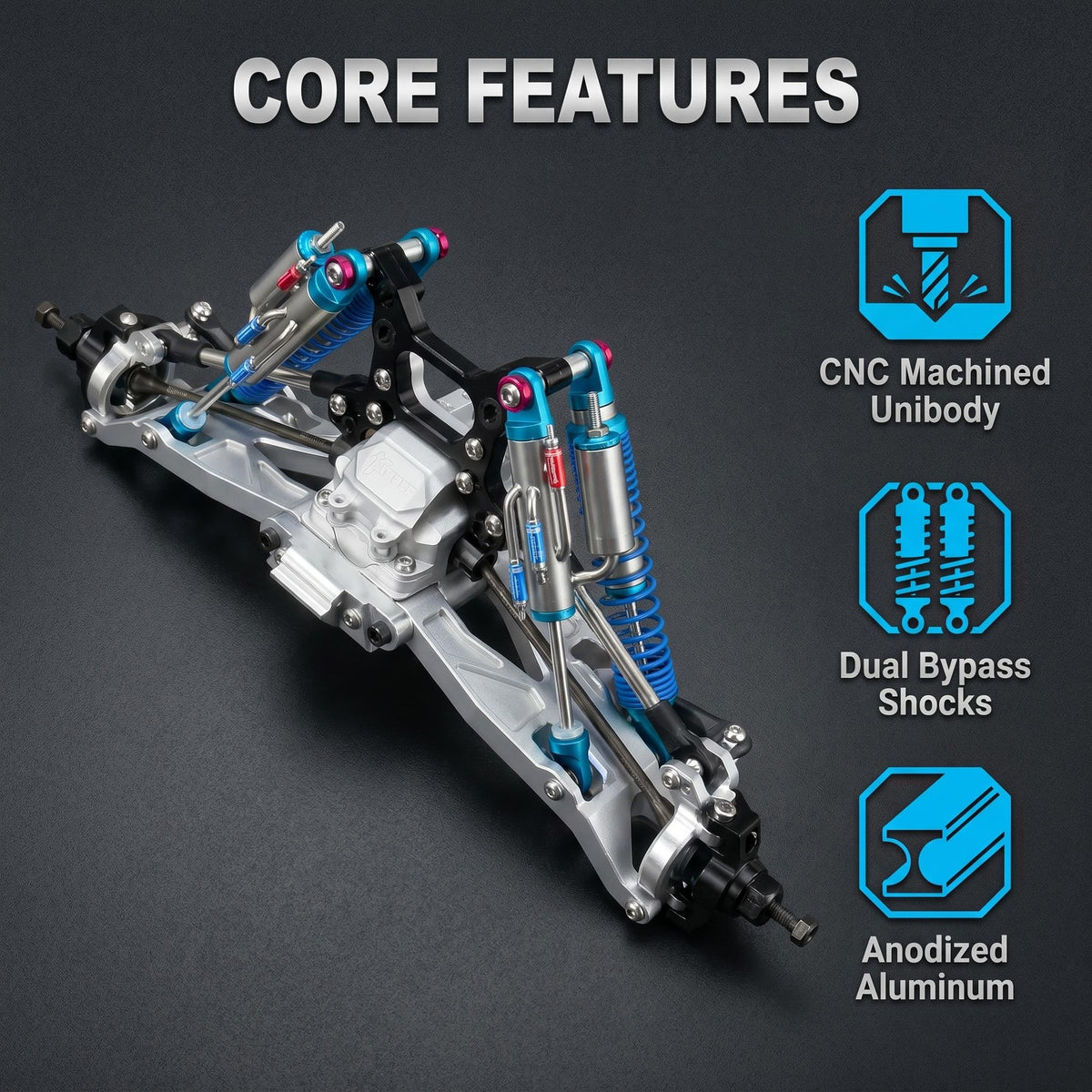 1/10 YETI  front independent suspension