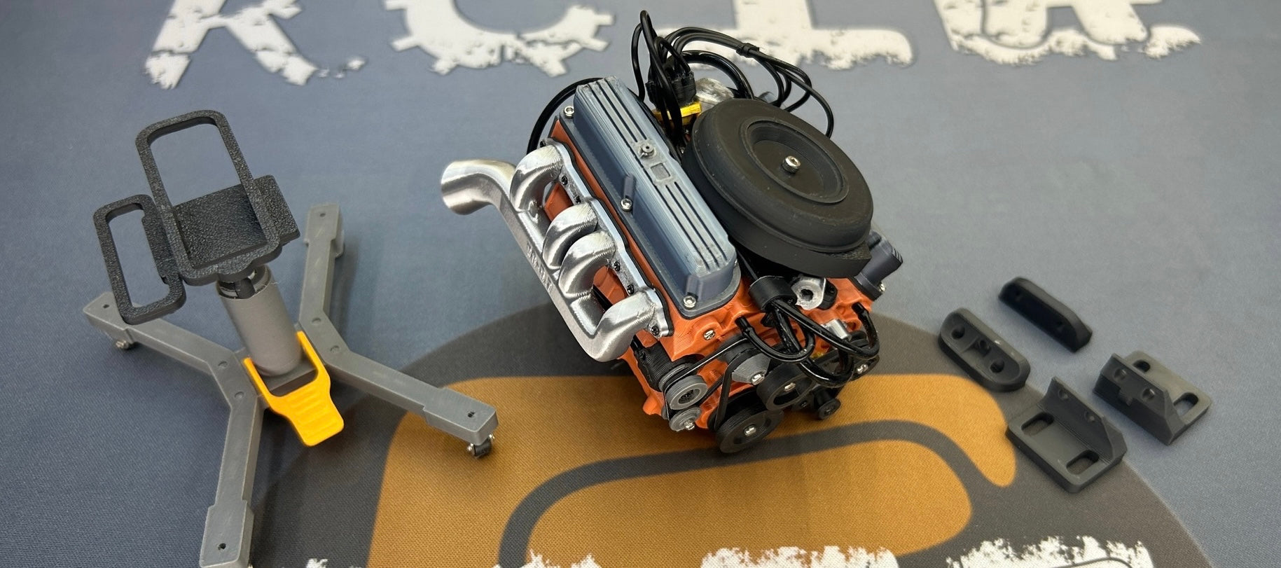 1/10 handmade simulation engine model