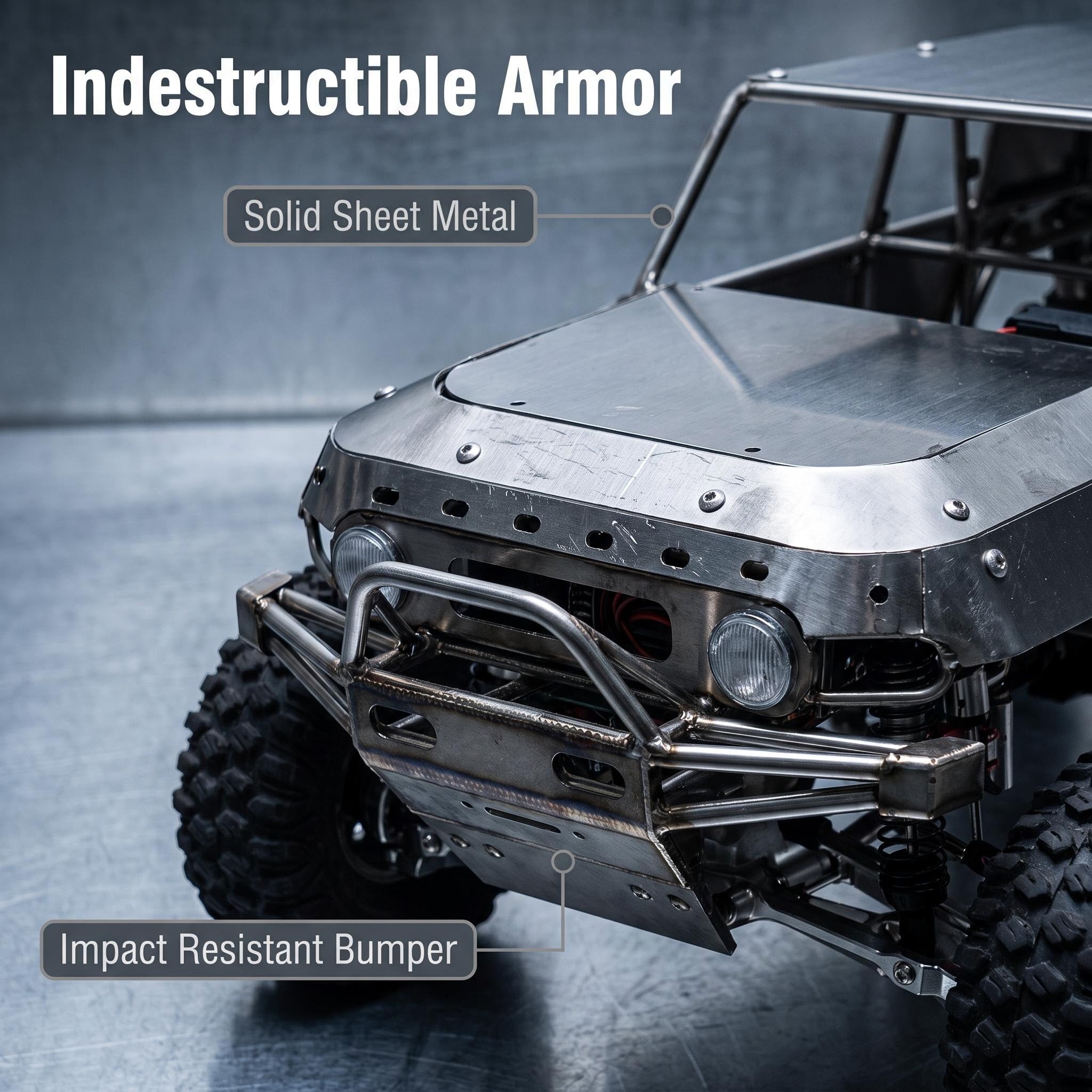 Handcrafted all-metal roll cage for FJ Cruiser, fully customized for the entire vehicle.