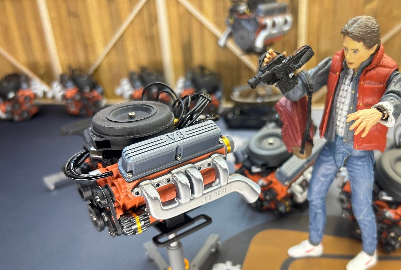 1/10 handmade simulation engine model