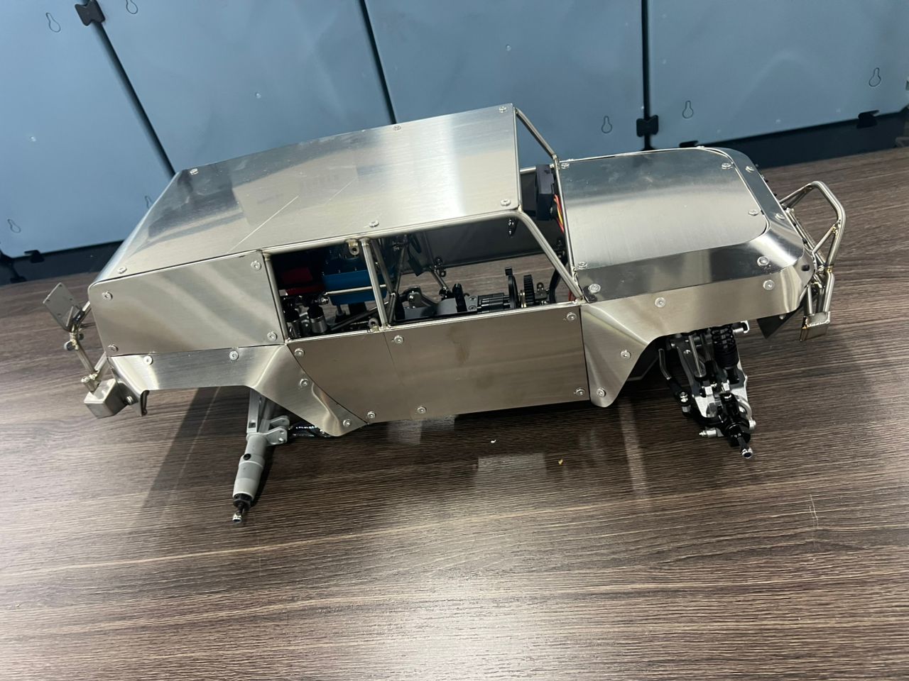 Handcrafted all-metal roll cage for FJ Cruiser, fully customized for the entire vehicle.