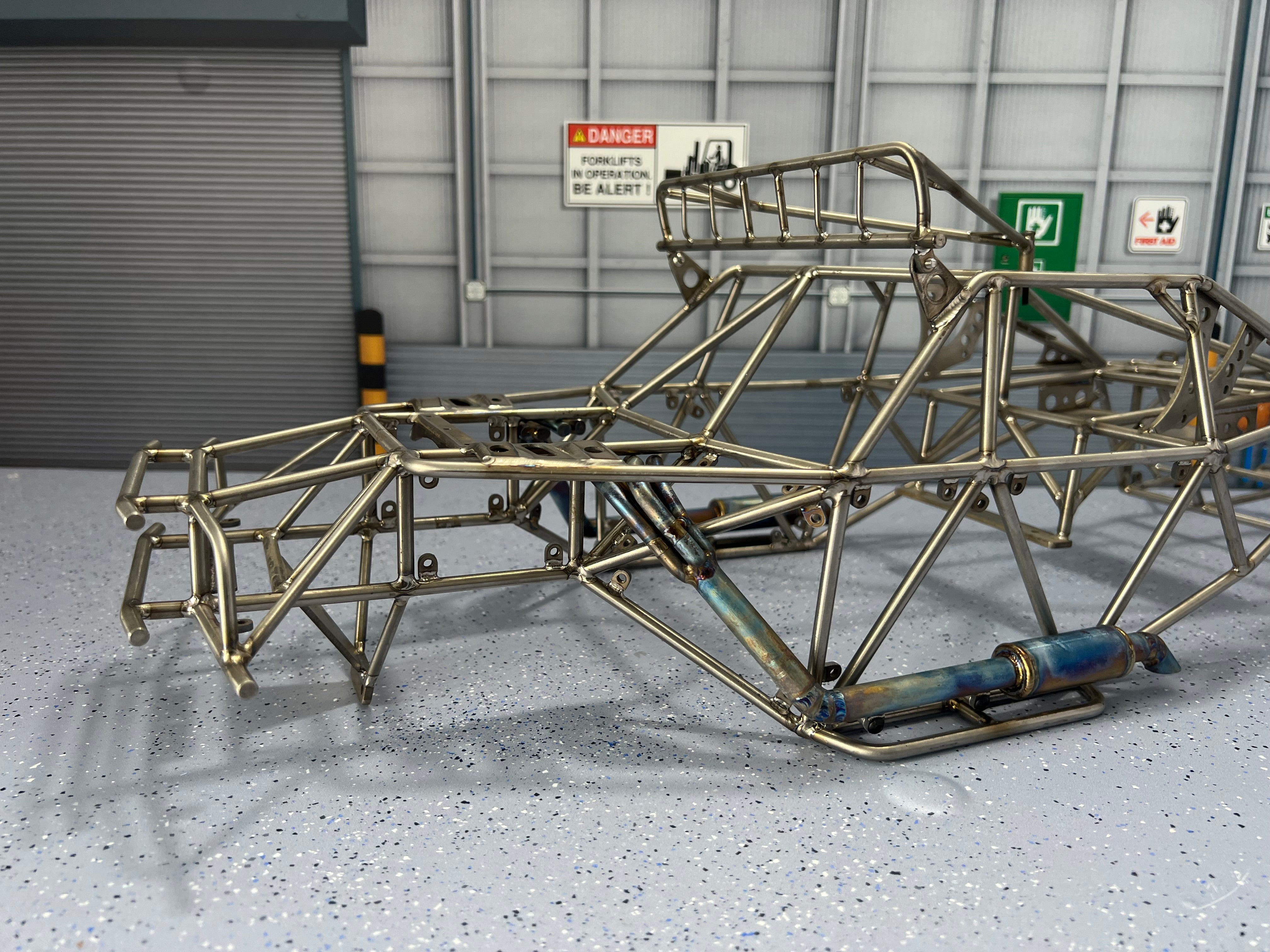 Titanium alloy metal ，losi baja rey 2.0 cage/yeti chassis model cage