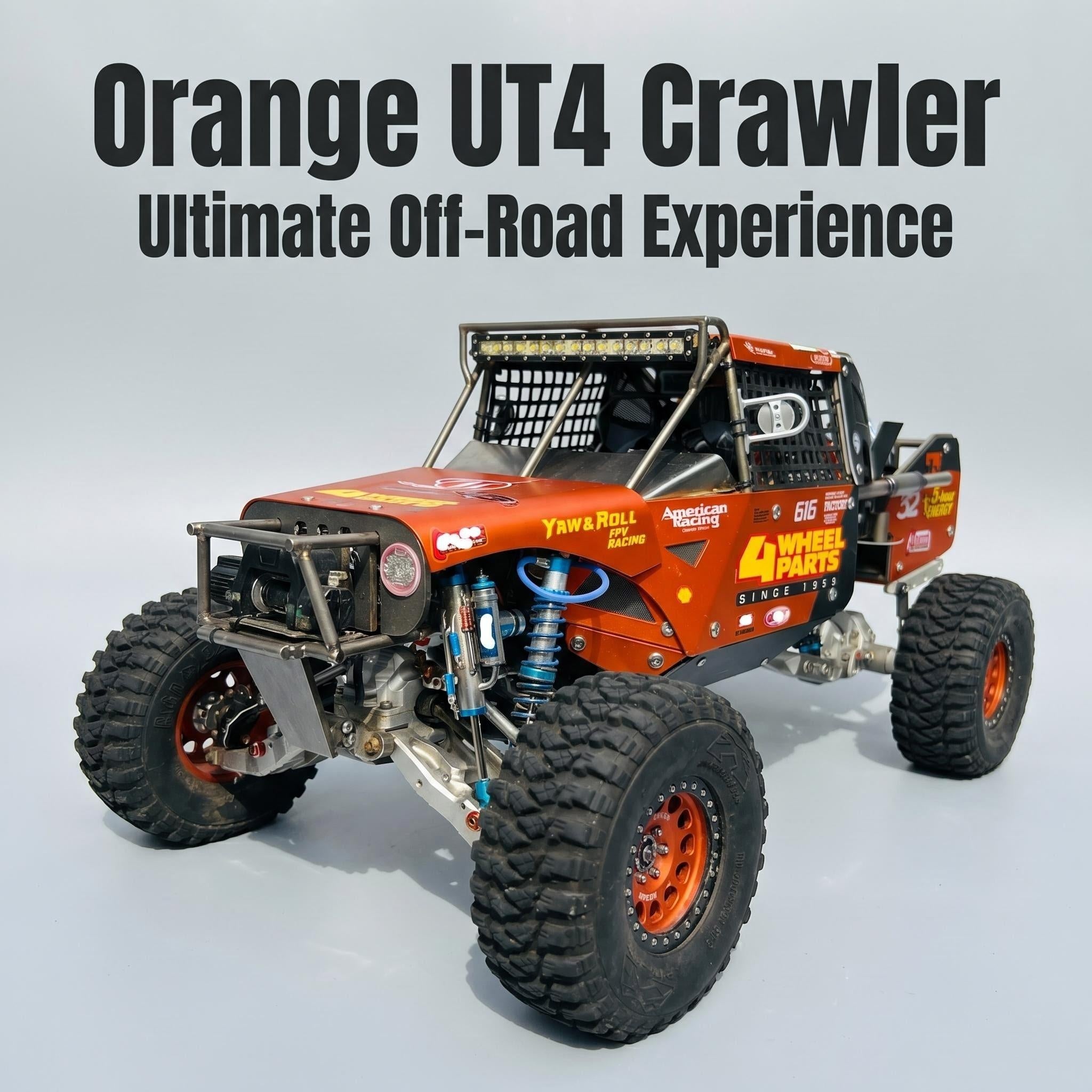 Orange 1/10 ultra4 titanium cage