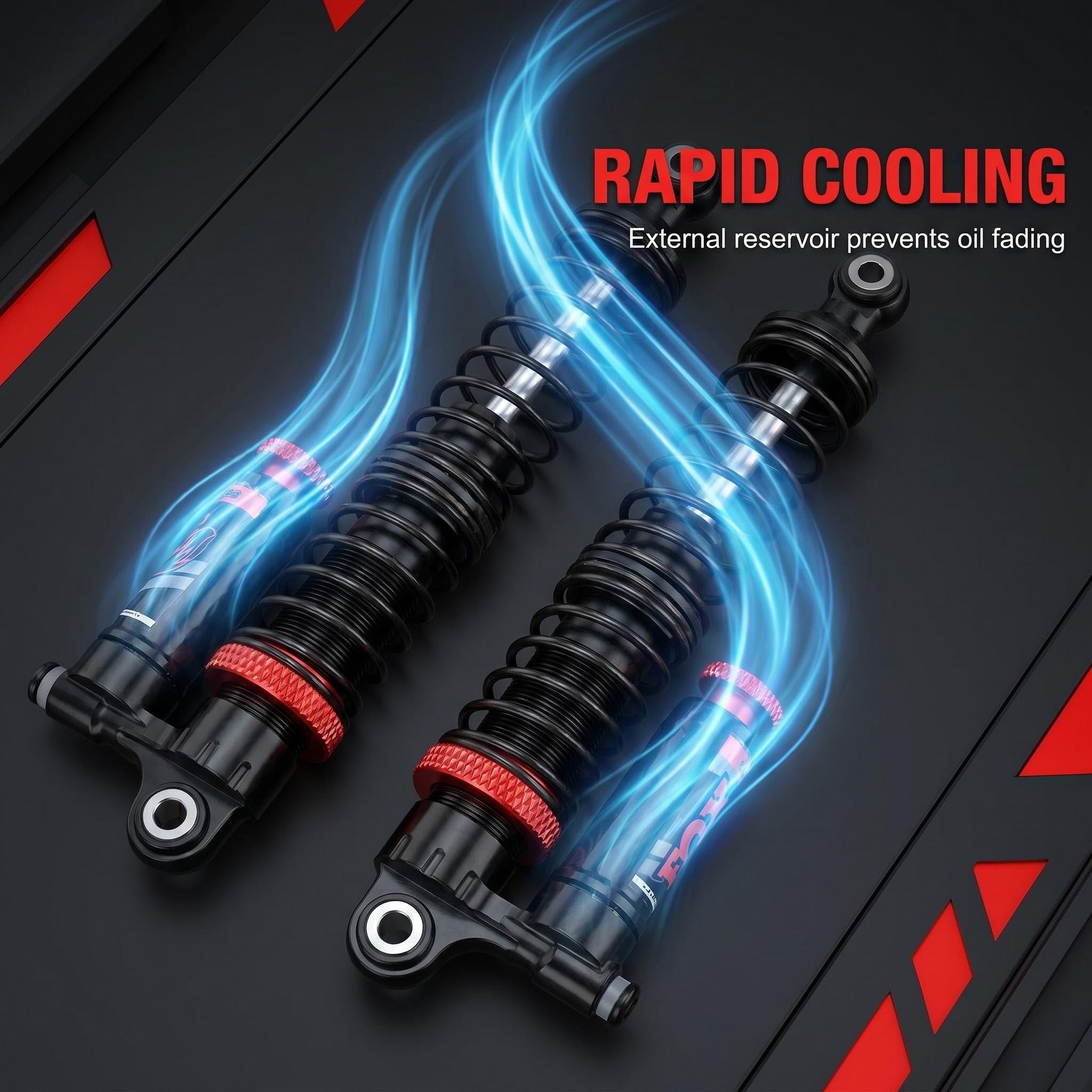 1/10 RC climbing car SCX10 TRX4 true negative pressure shock absorber