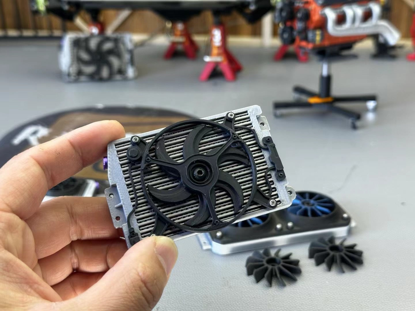 Handmade climbing car radiator