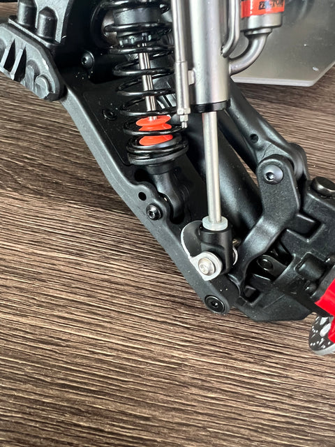 losi hemmer rey front suspension installation bypass shocks bracket