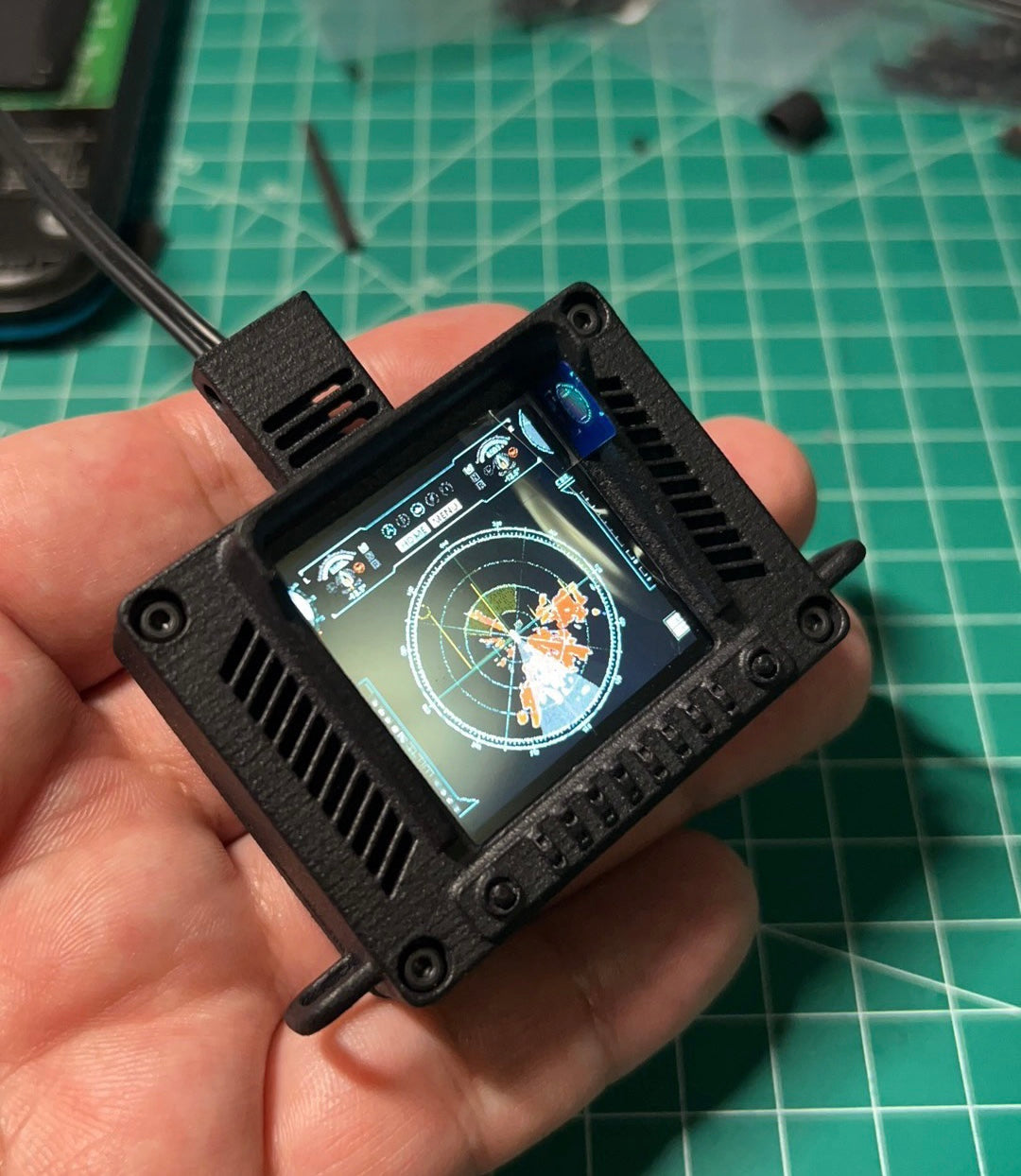 RC simulation radar display part