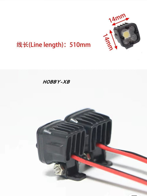 RC remote control model car climbing car universal refit upgrade OP accessories 3W top light spotlight headlight searchlight
