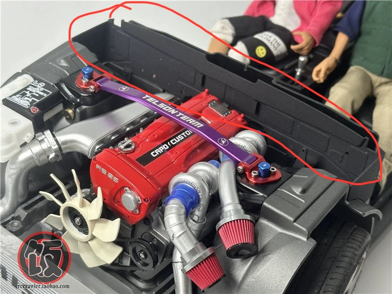 1/8 GTR R34 Remote control electric simulation full metal Skyline GTR R34 1/8 flat running model car