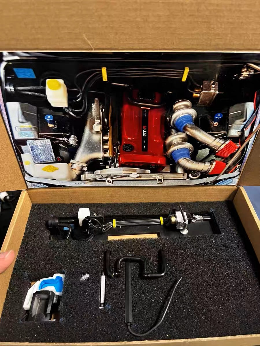 1/8 GTR R34 Remote control electric simulation full metal Skyline GTR R34 1/8 flat running model car