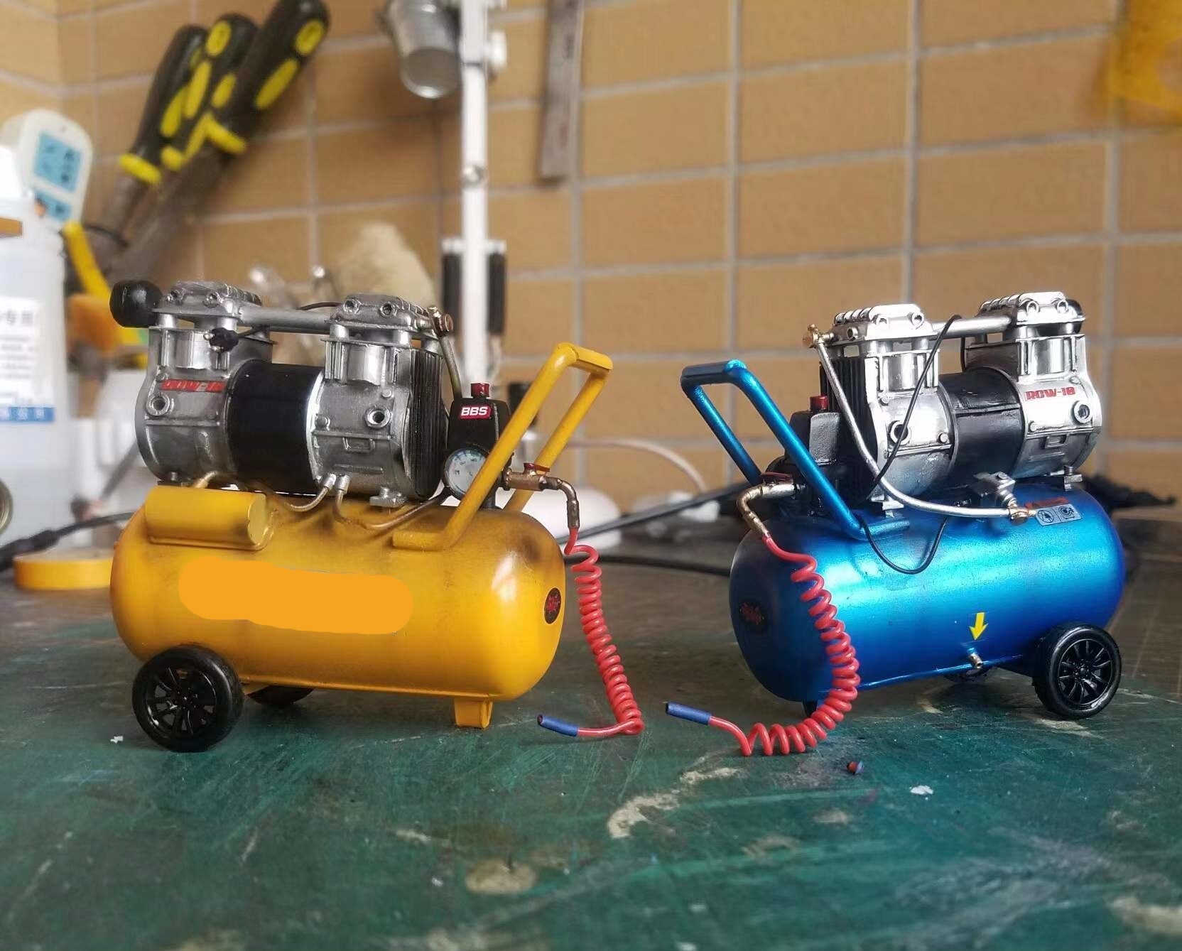 RC handmade air compressor