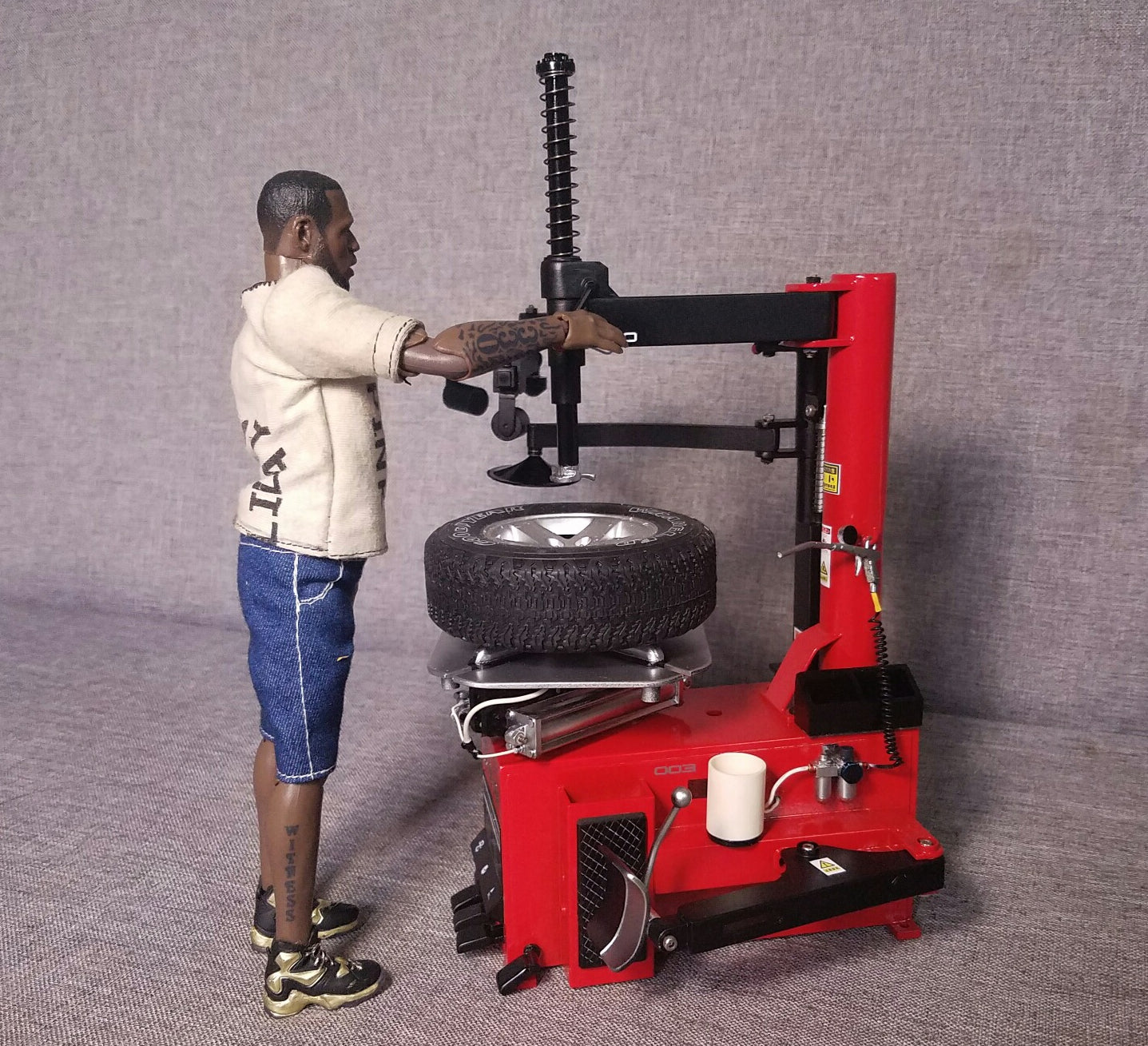 RC handmade tire repair machine