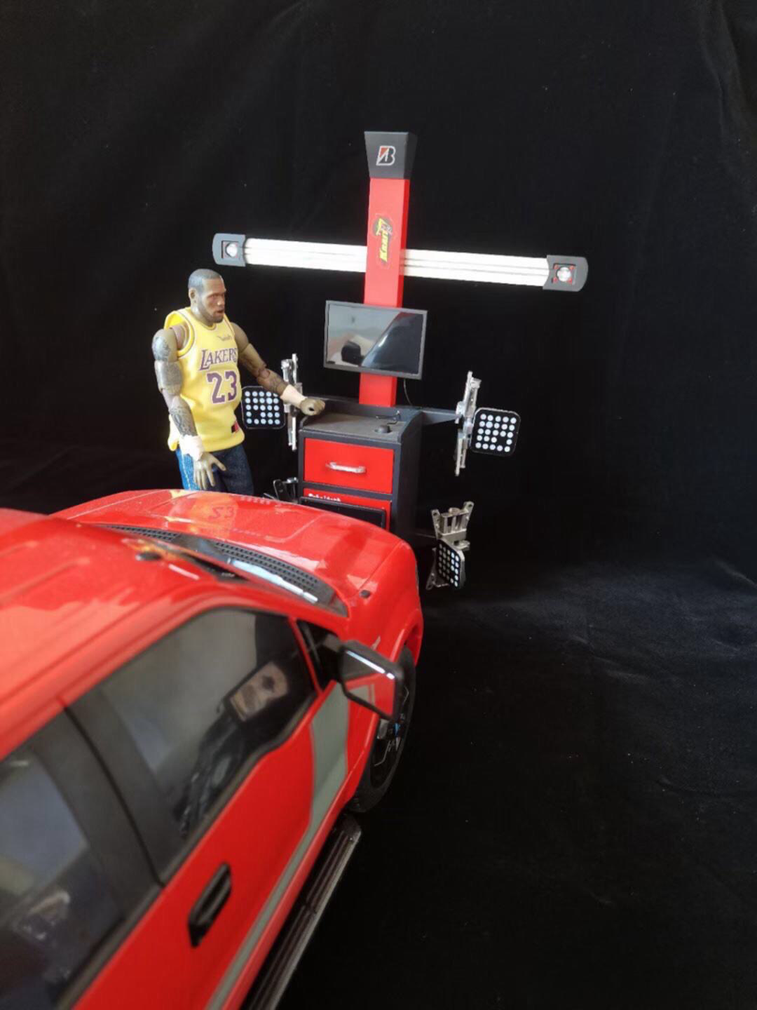 RC handmade four wheel alignment