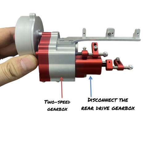 Climbing car full metal two-speed gearbox plus disconnect rear drive gearbox（part）