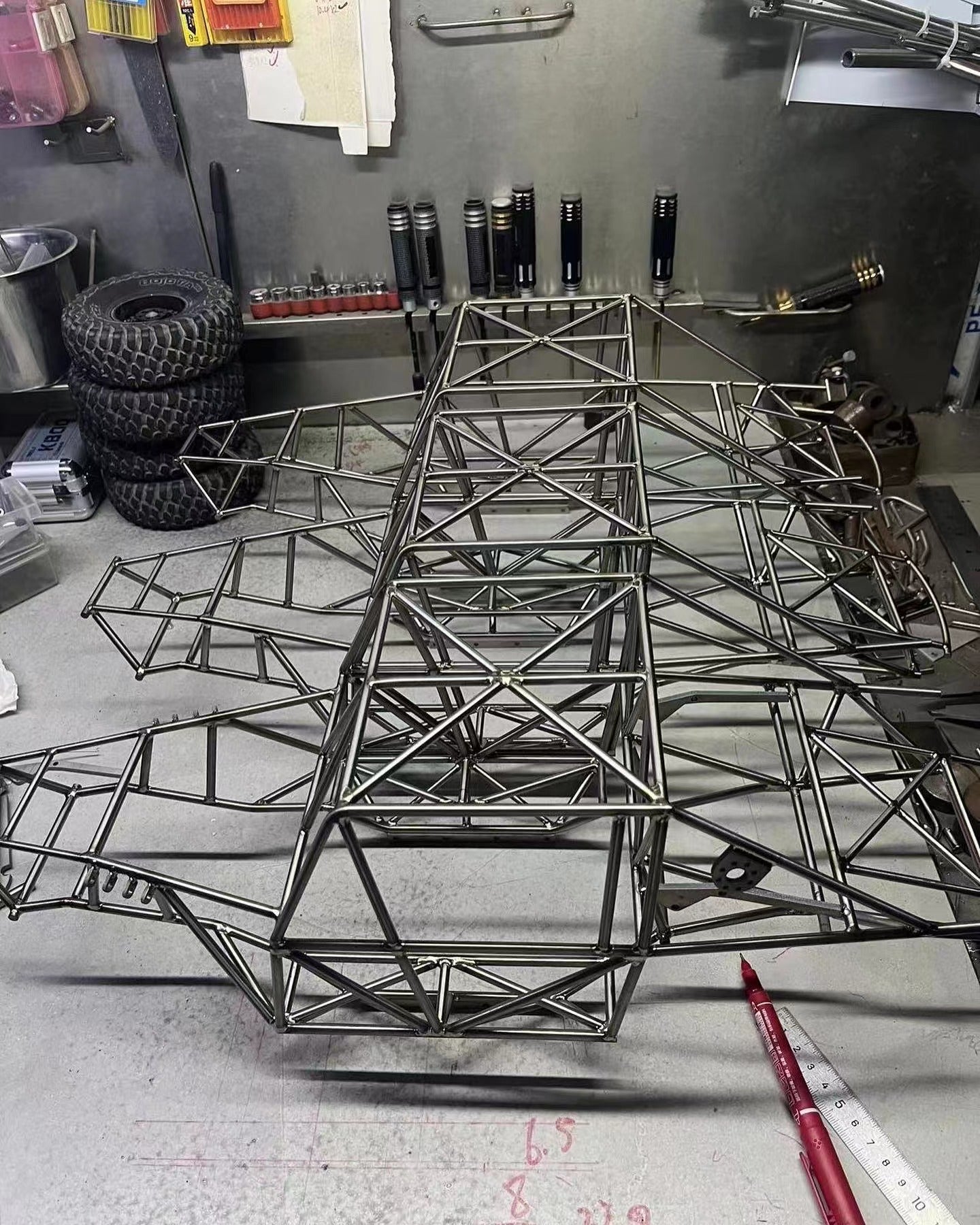 Miller titanium alloy metal cage welding custom