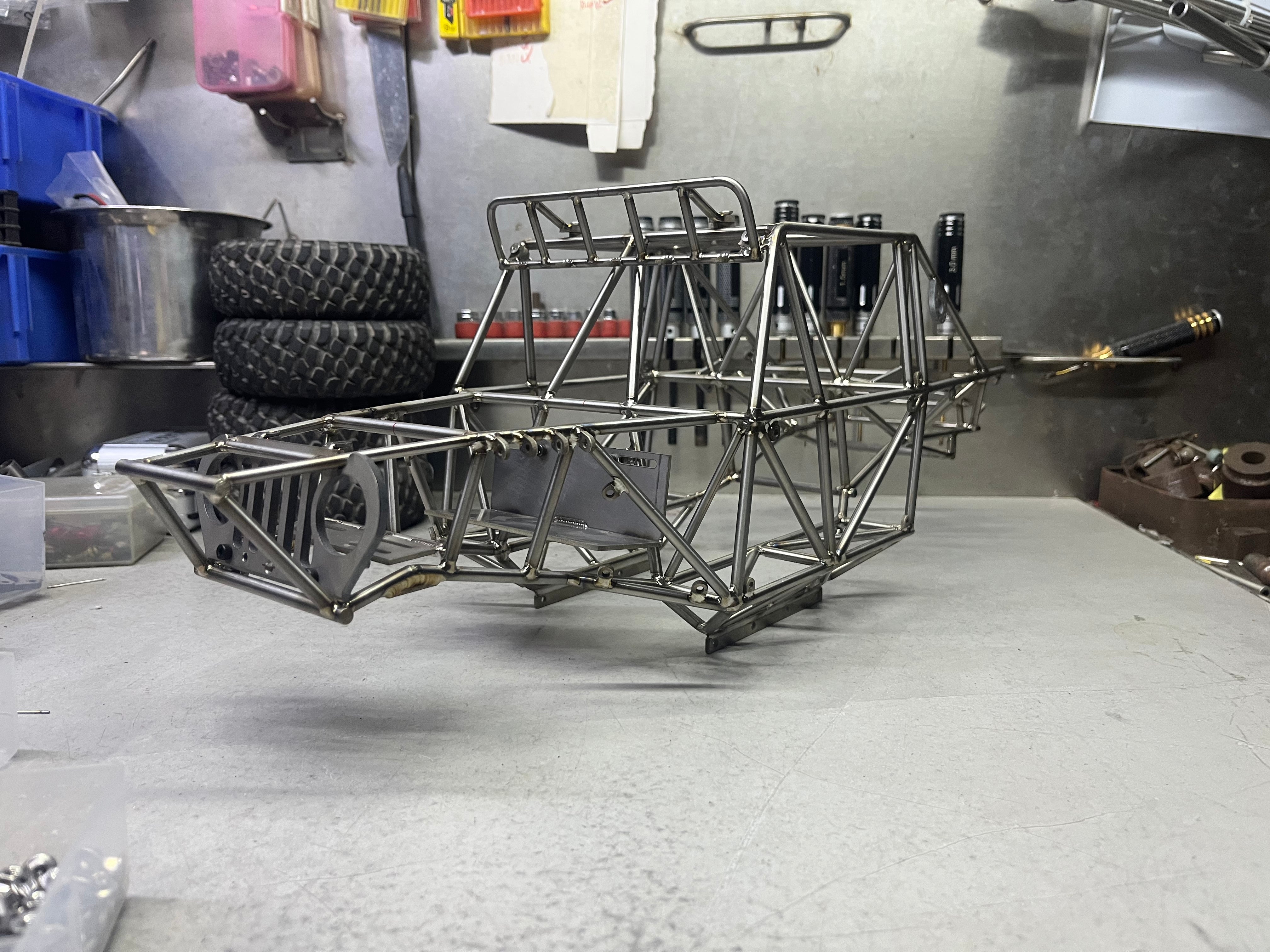 Miller titanium alloy metal cage welding custom